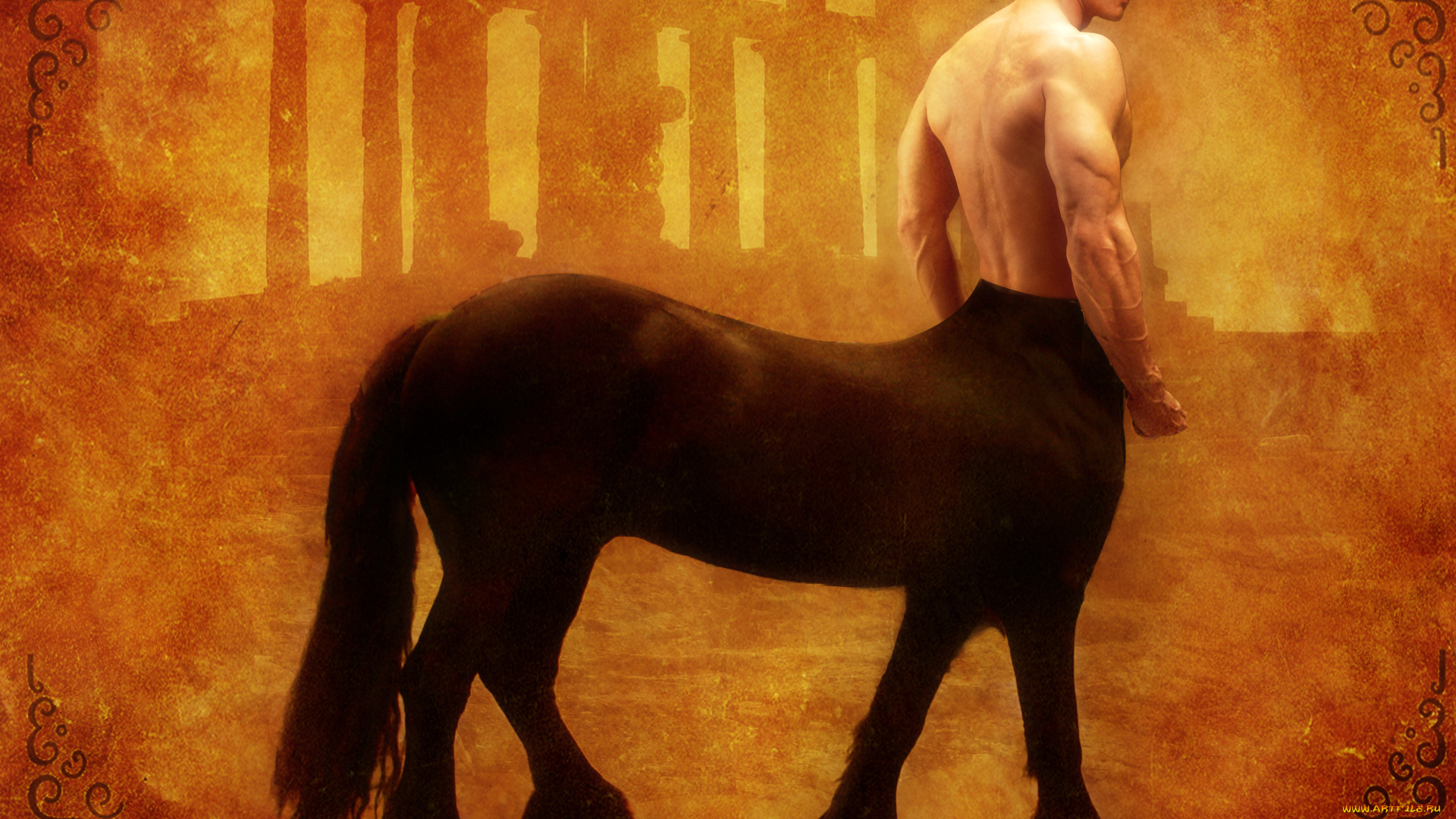 разное, компьютерный, дизайн, копыта, креатив, хвост, кентавр