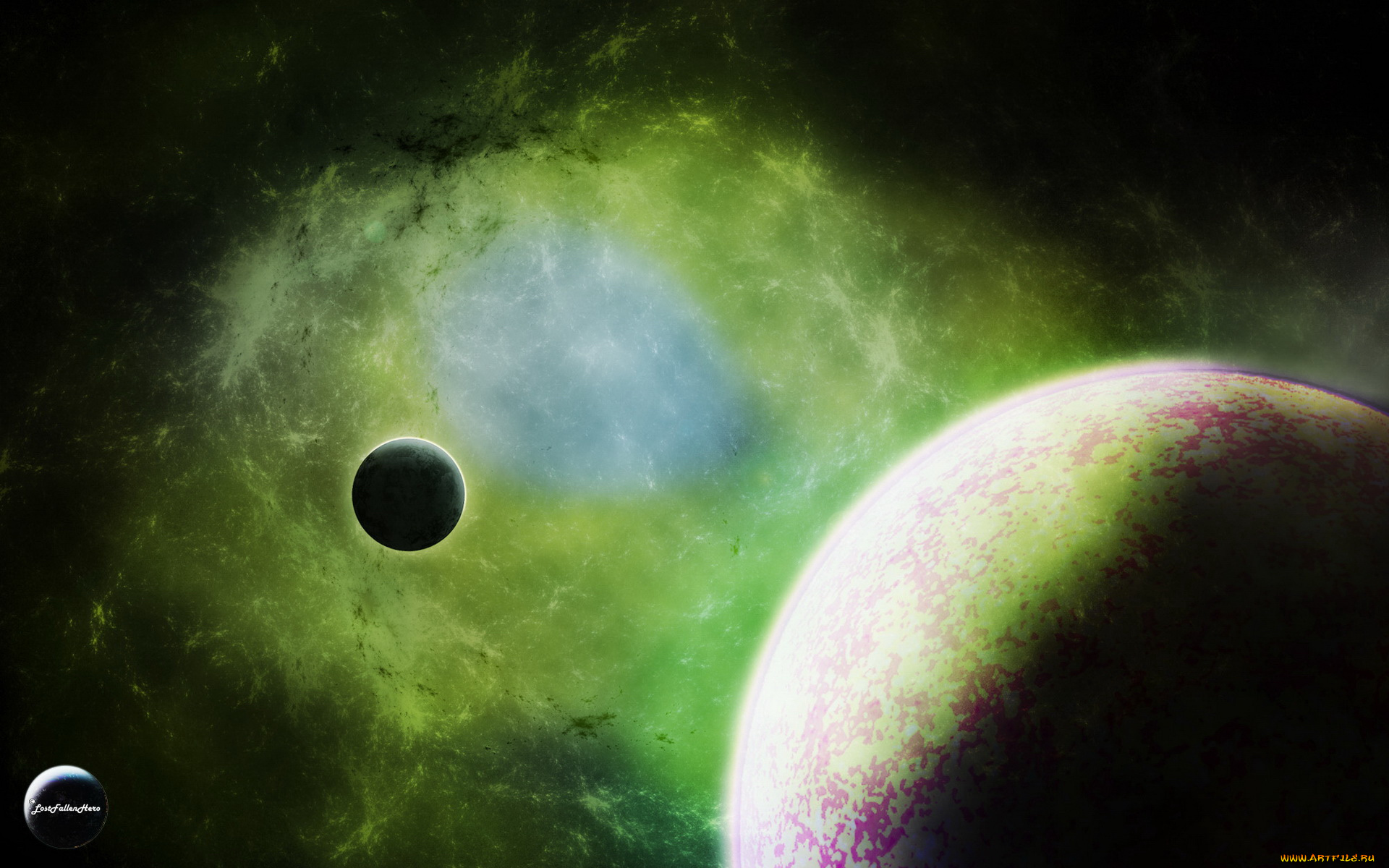 космос, арт, планеты
