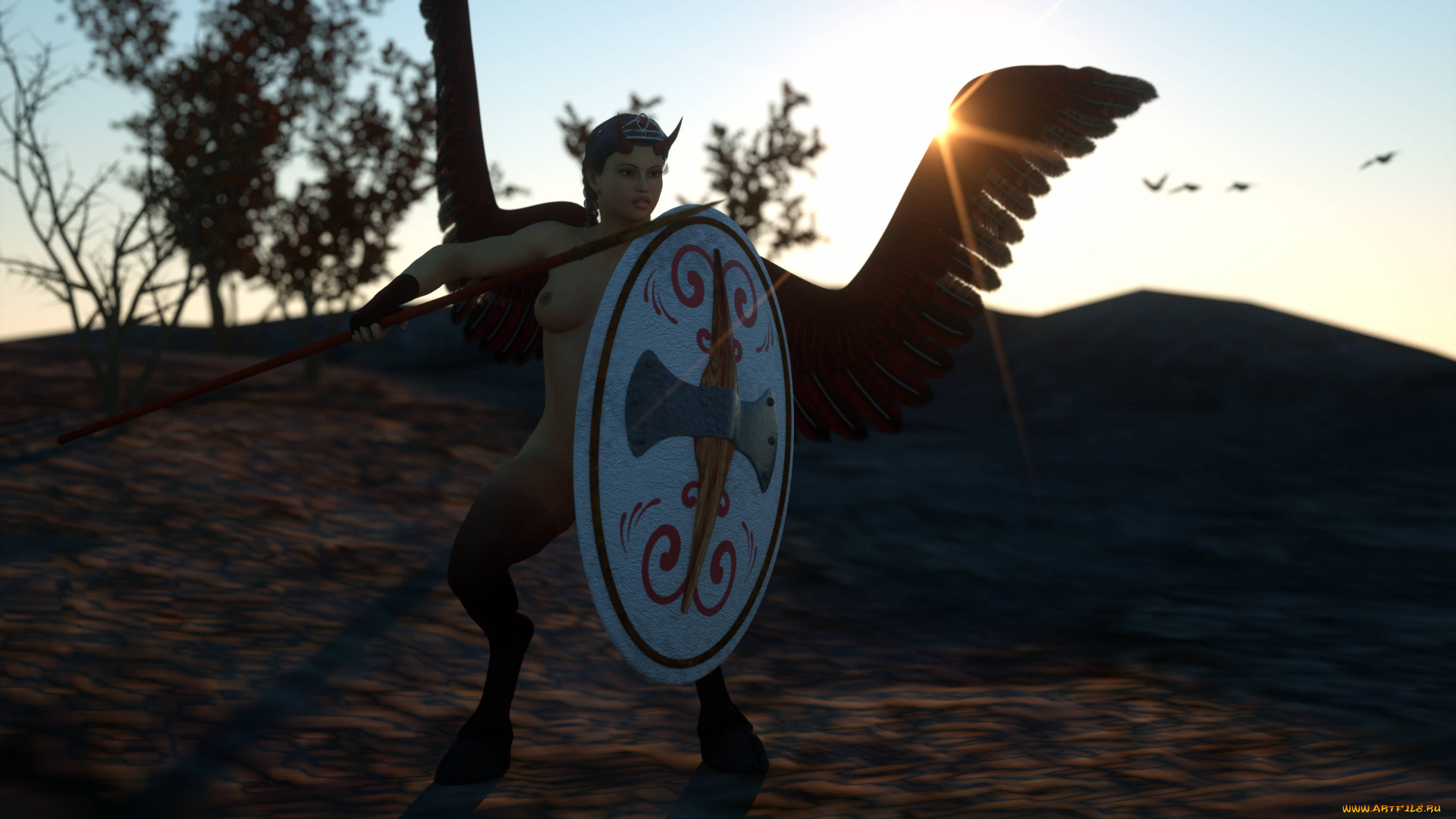 3д, графика, creatures, , существа, демон