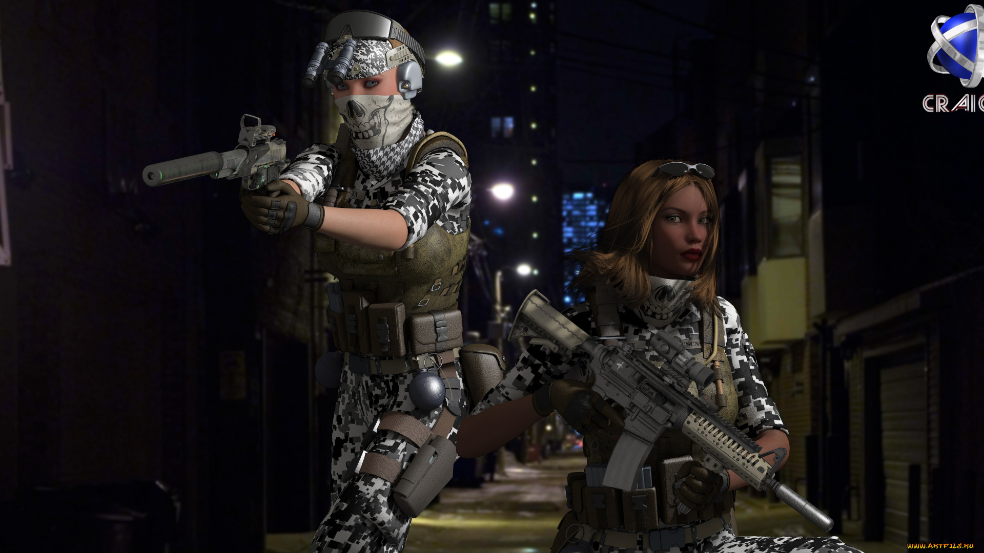 3д, графика, fantasy, , фантазия, оружие, девушки