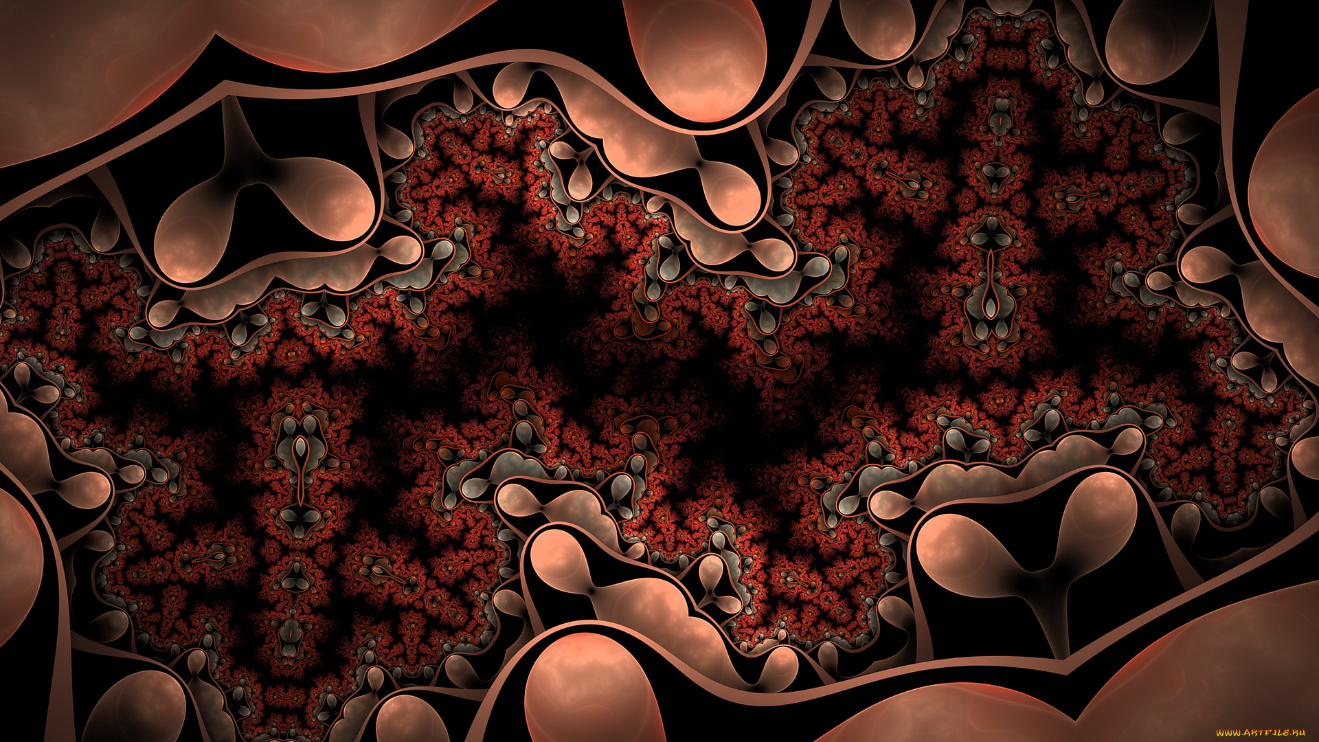 3д, графика, fractal, , фракталы, цвета, фон, узор