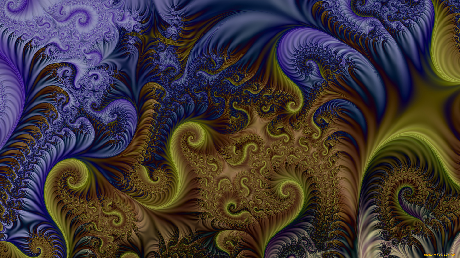 3д, графика, fractal, , фракталы, цвета, узор, фон
