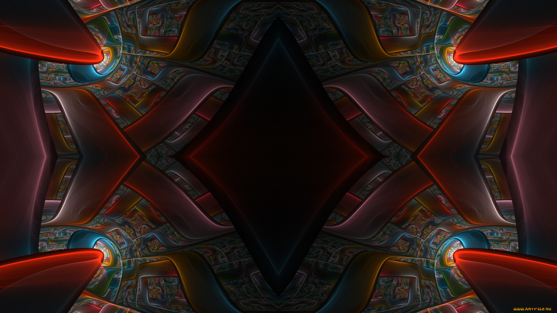 3д, графика, fractal, , фракталы, узор, цвета, фон