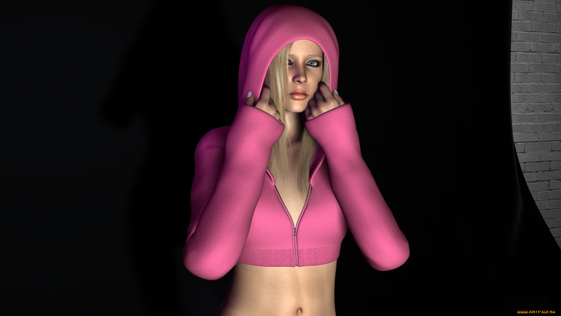 3д, графика, people, , люди, блондинка, взгляд, девушка