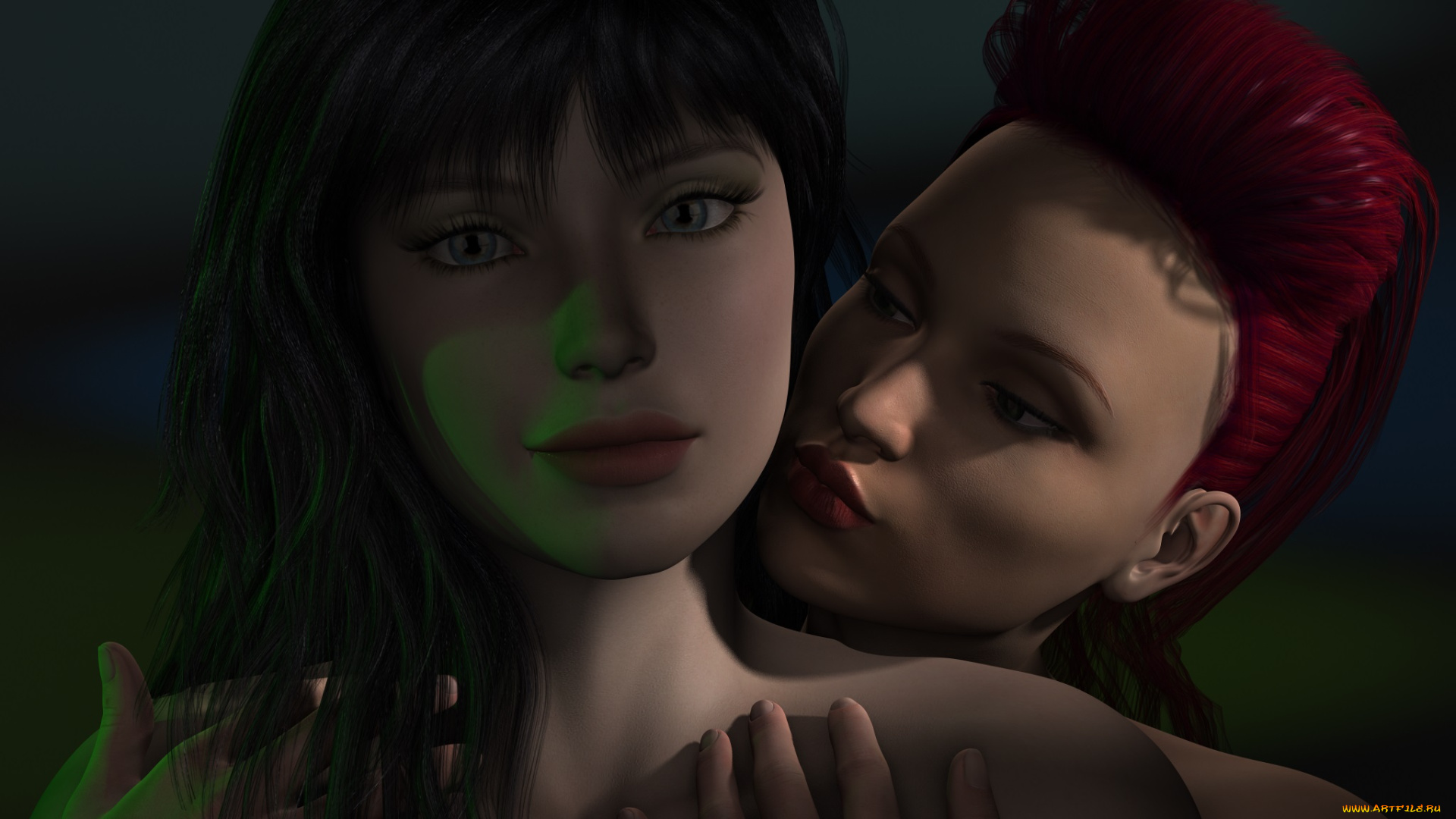 3д, графика, portraits, , портрет, девушки