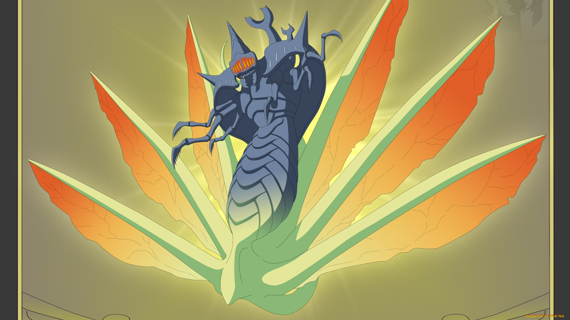 аниме, naruto, шиппуден, наруто, насекомое, хвостатый