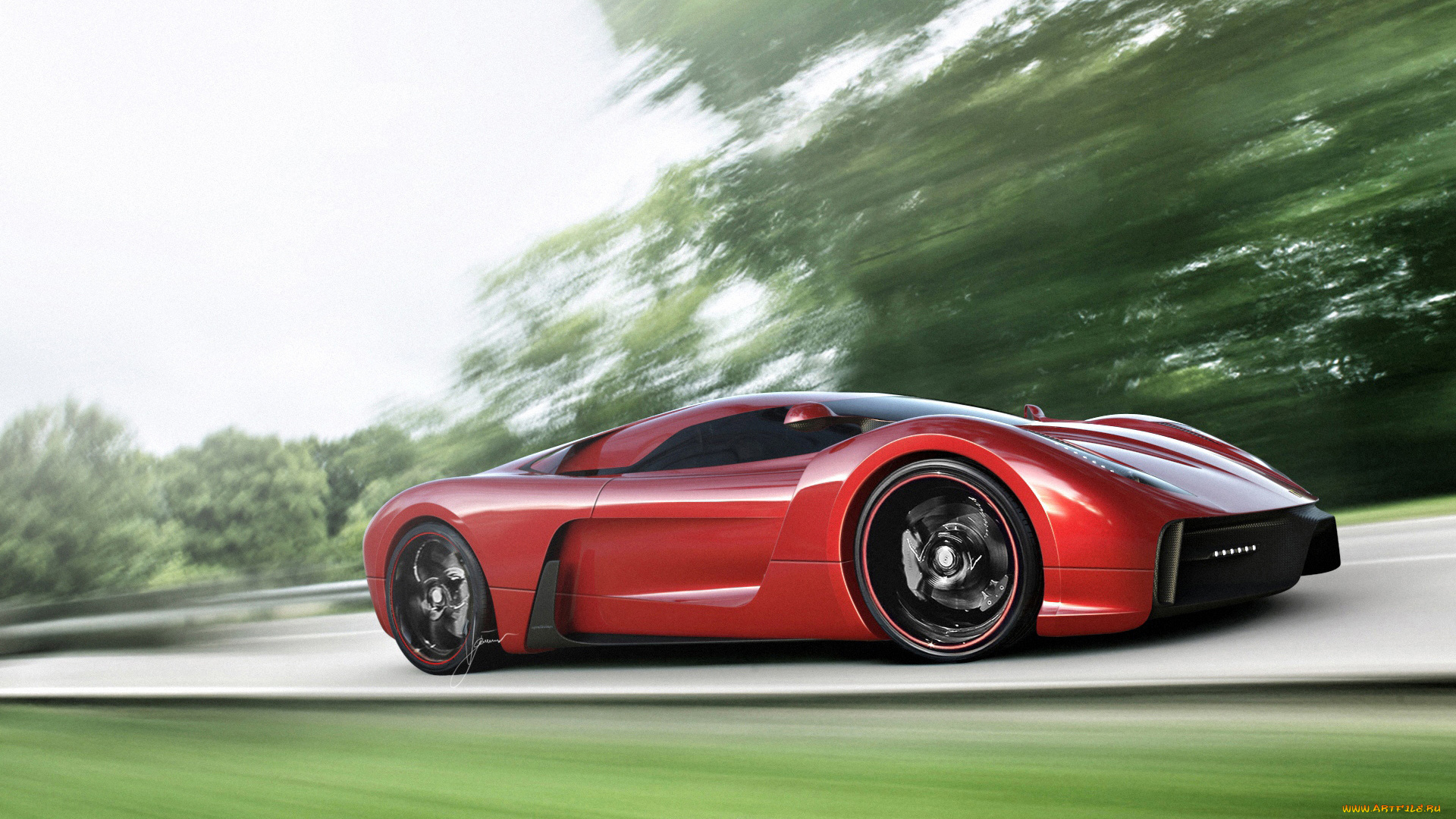 автомобили, 3д, ferrari