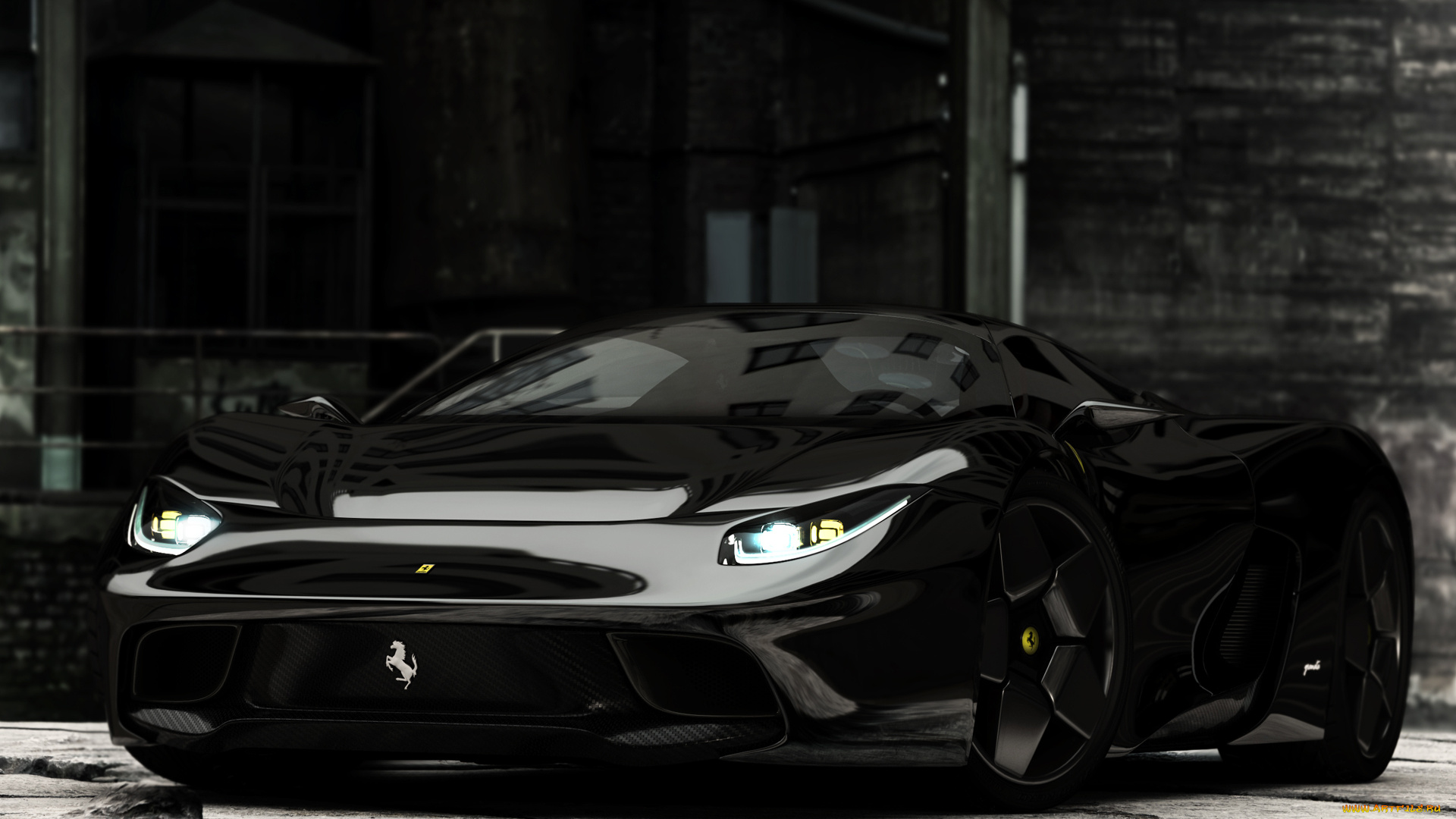 автомобили, 3д, ferrari