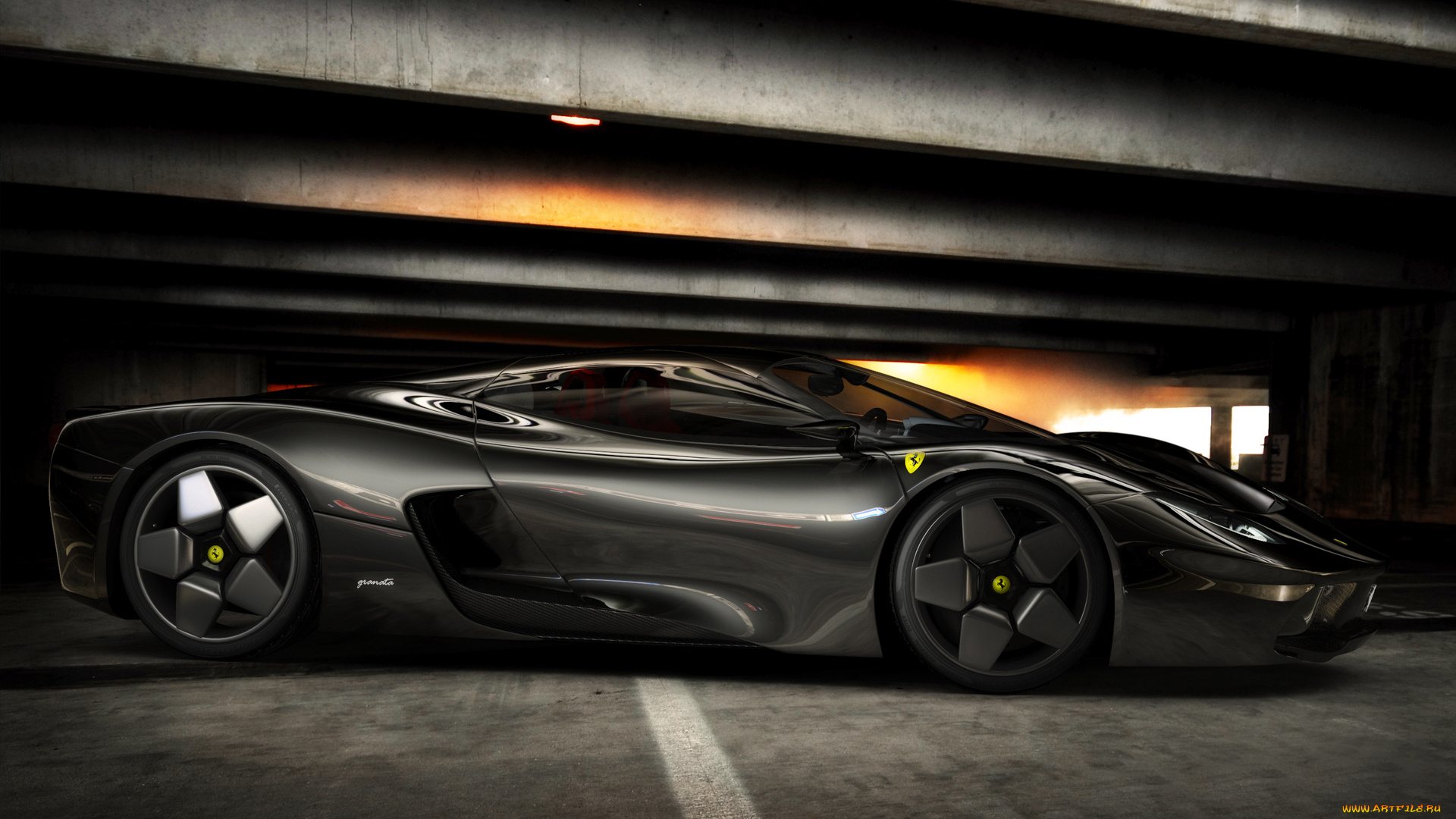 автомобили, 3д, ferrari