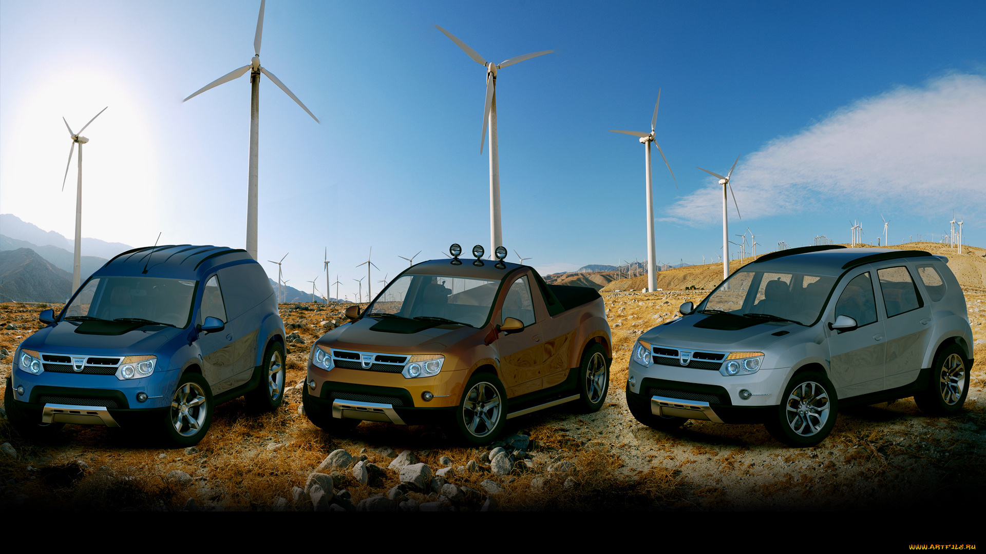 автомобили, 3д, race, dacia