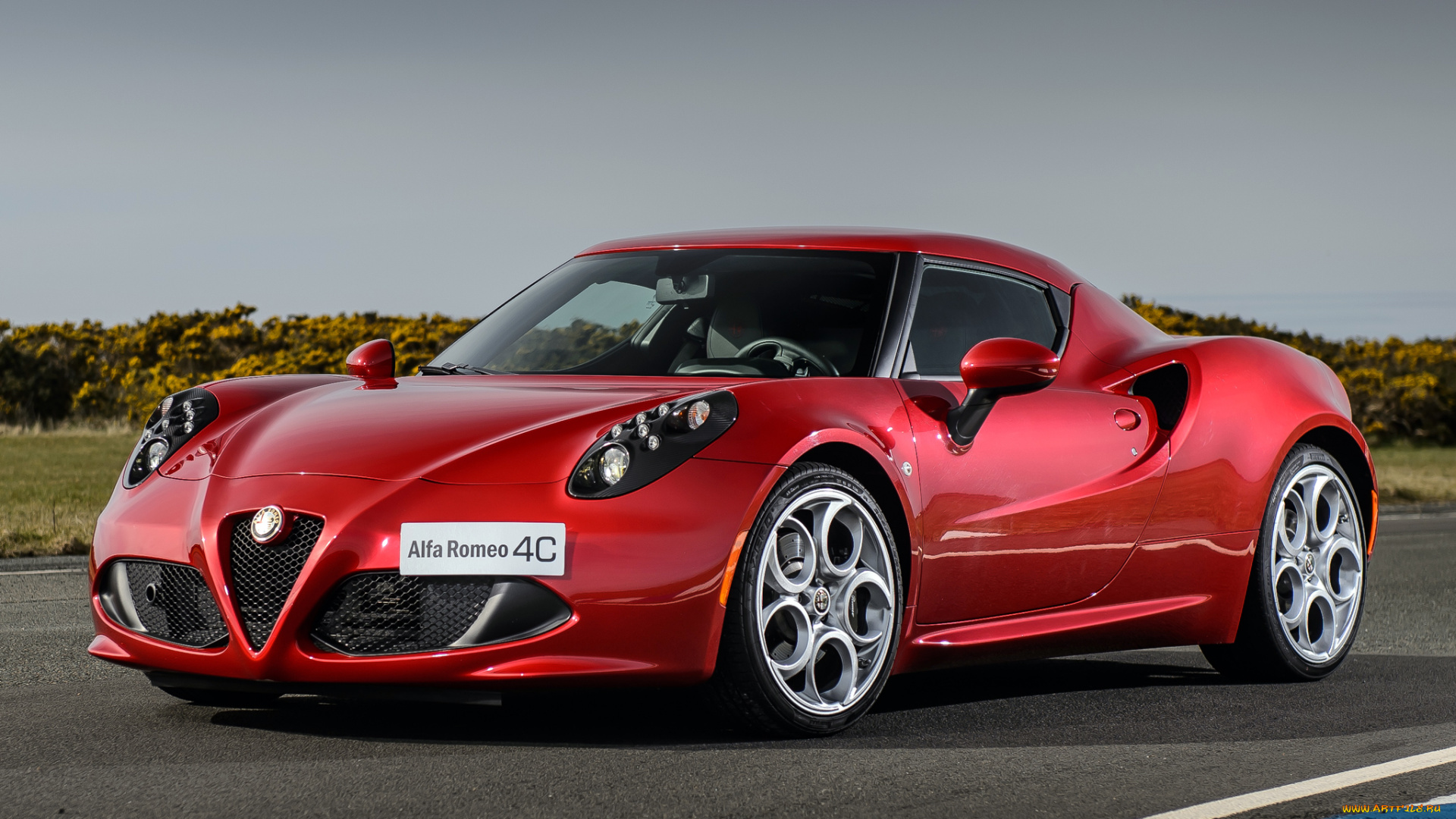 автомобили, alfa, romeo, 2013, 960, красный, alfa, romeo, 4c