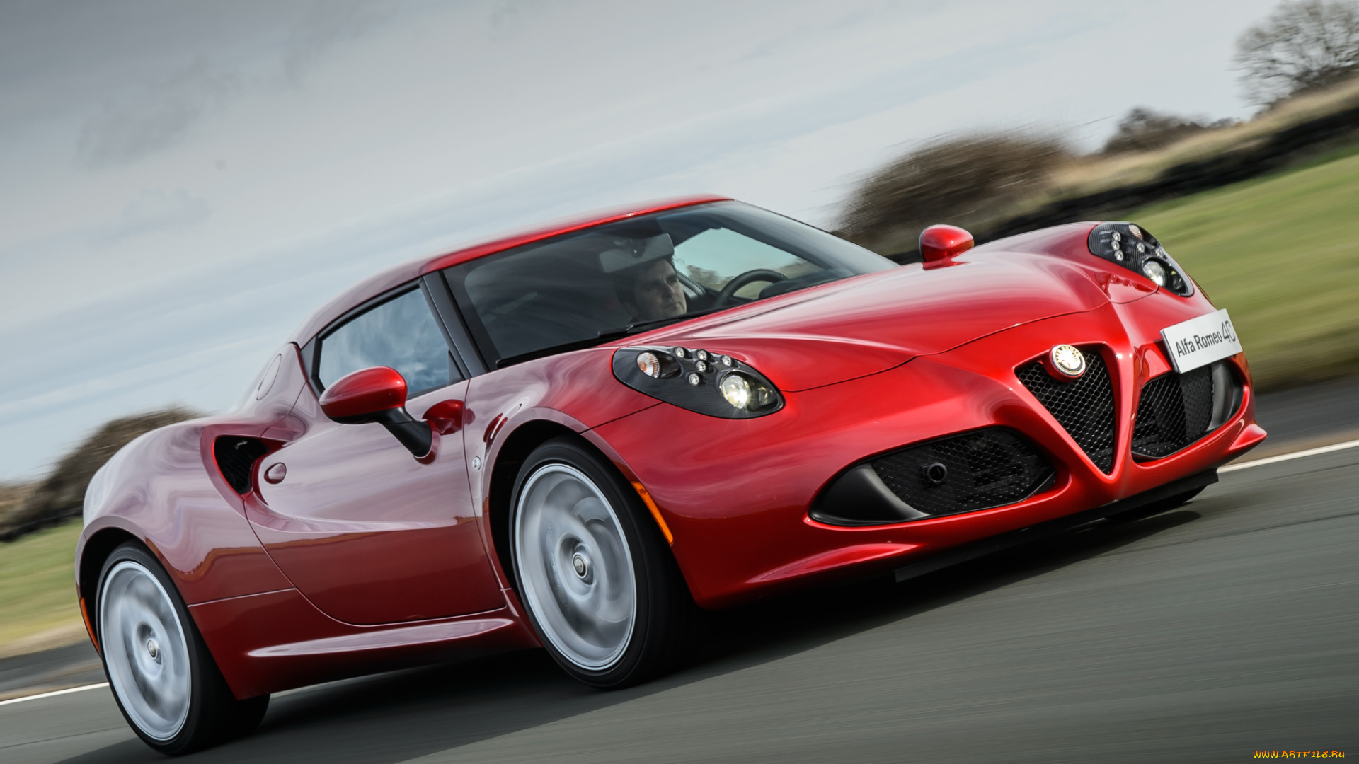 автомобили, alfa, romeo, красный, 2013, 960, 4c, alfa, romeo