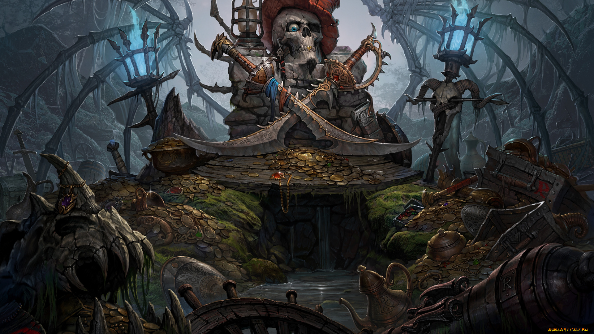 драконы, вечности, видео, игры, сокровища, кости, скелеты, черепа, андрей, кузинский, драконы, вечности