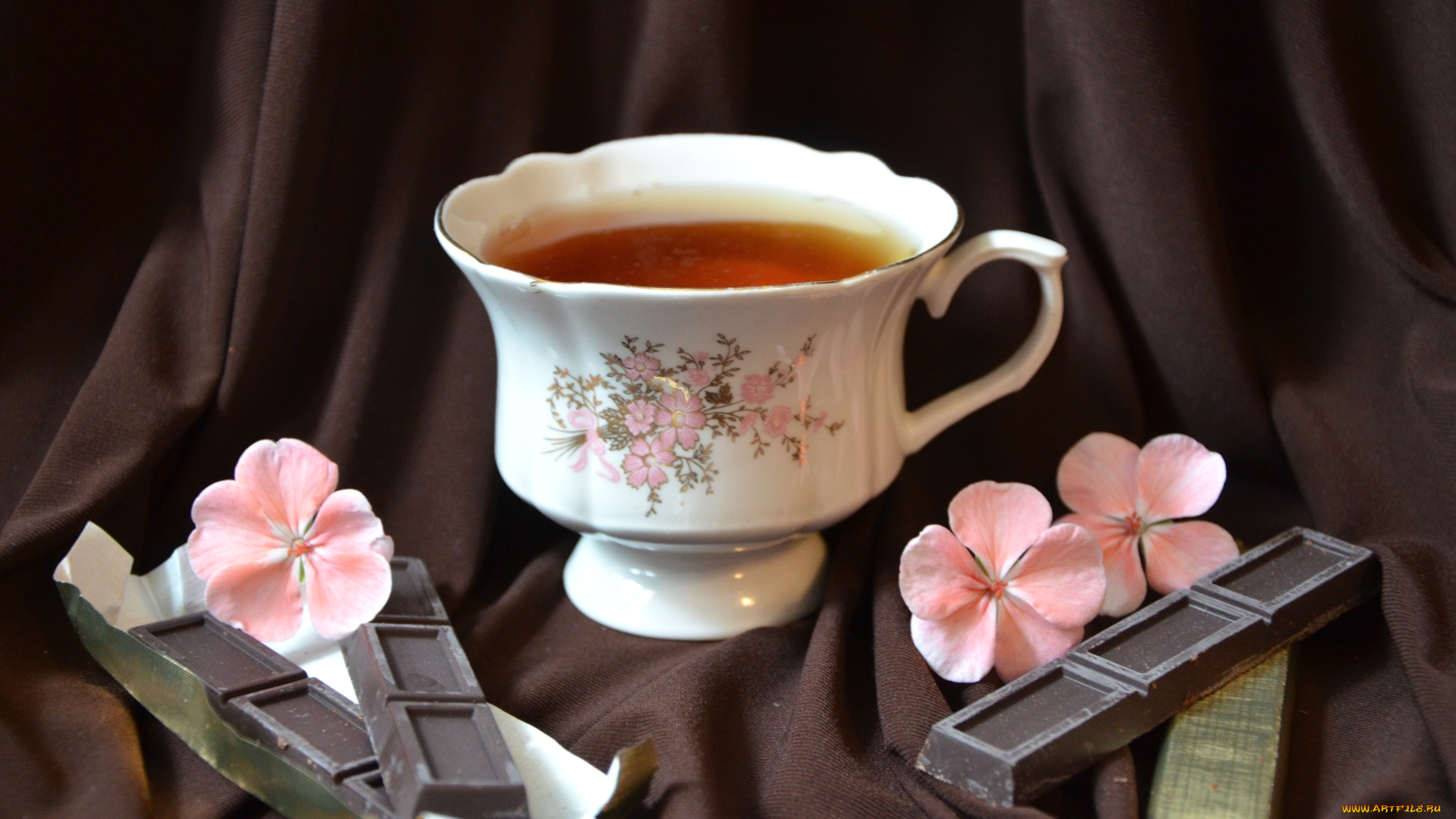 еда, напитки, , Чай, шоколад, герань, чай