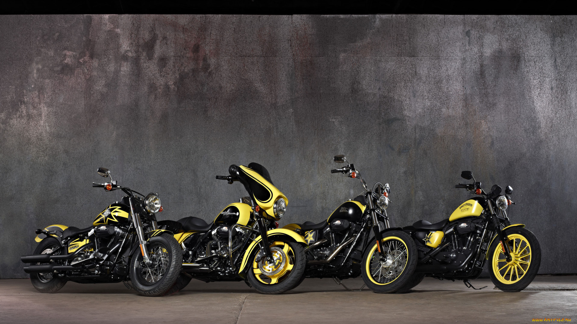 мотоциклы, harley-davidson, rockstar