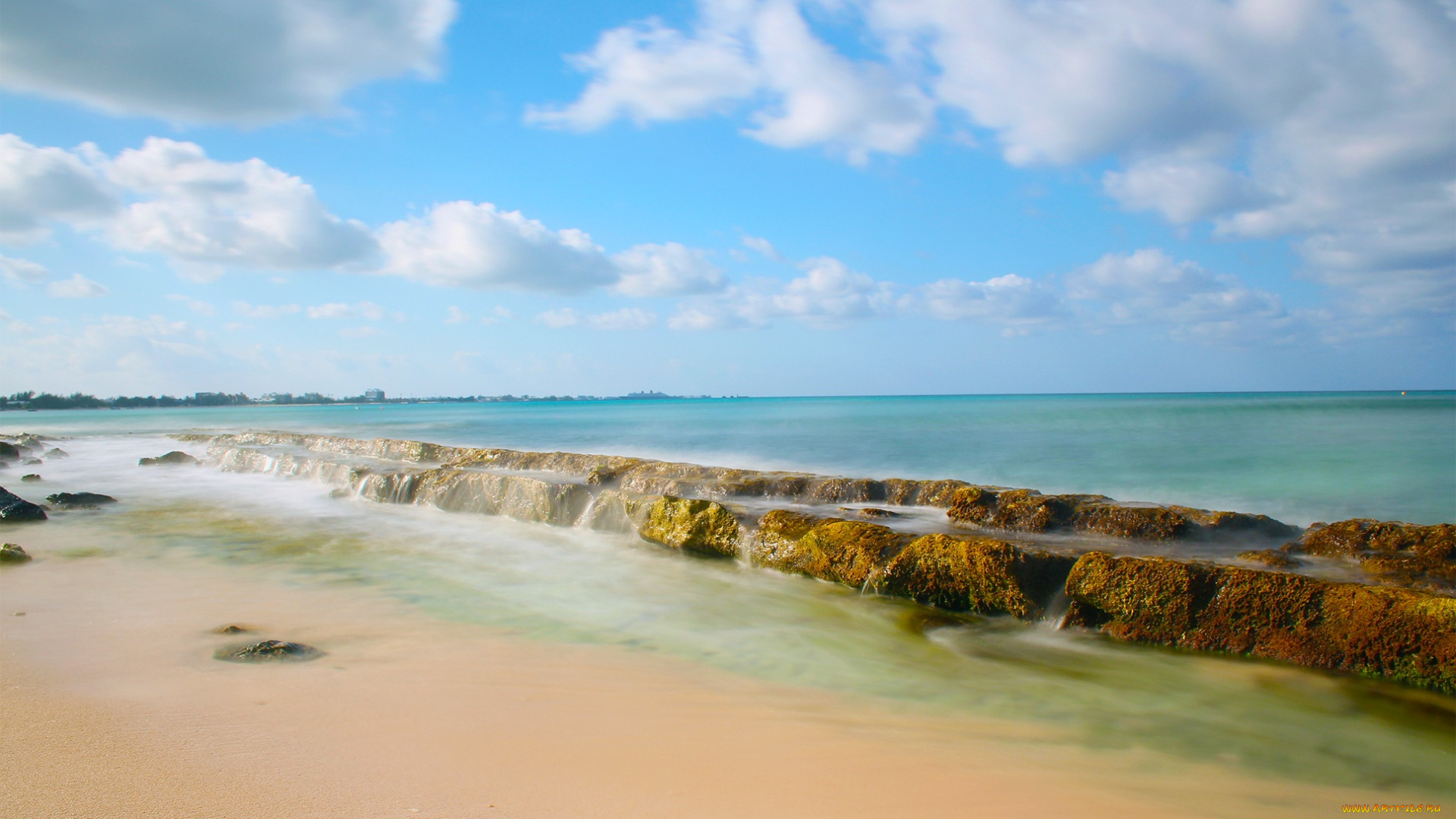 природа, побережье, пляж, море, песок