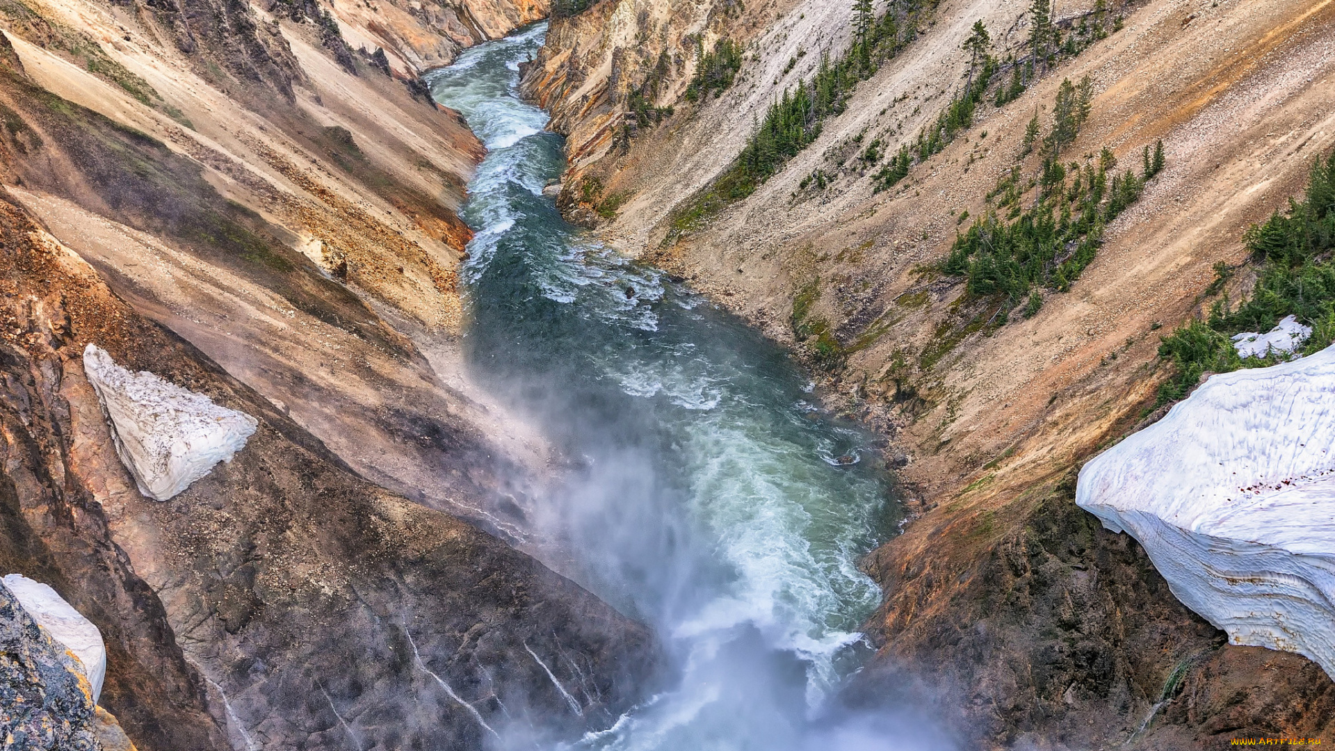 природа, реки, озера, река, каньон, скалы, горы