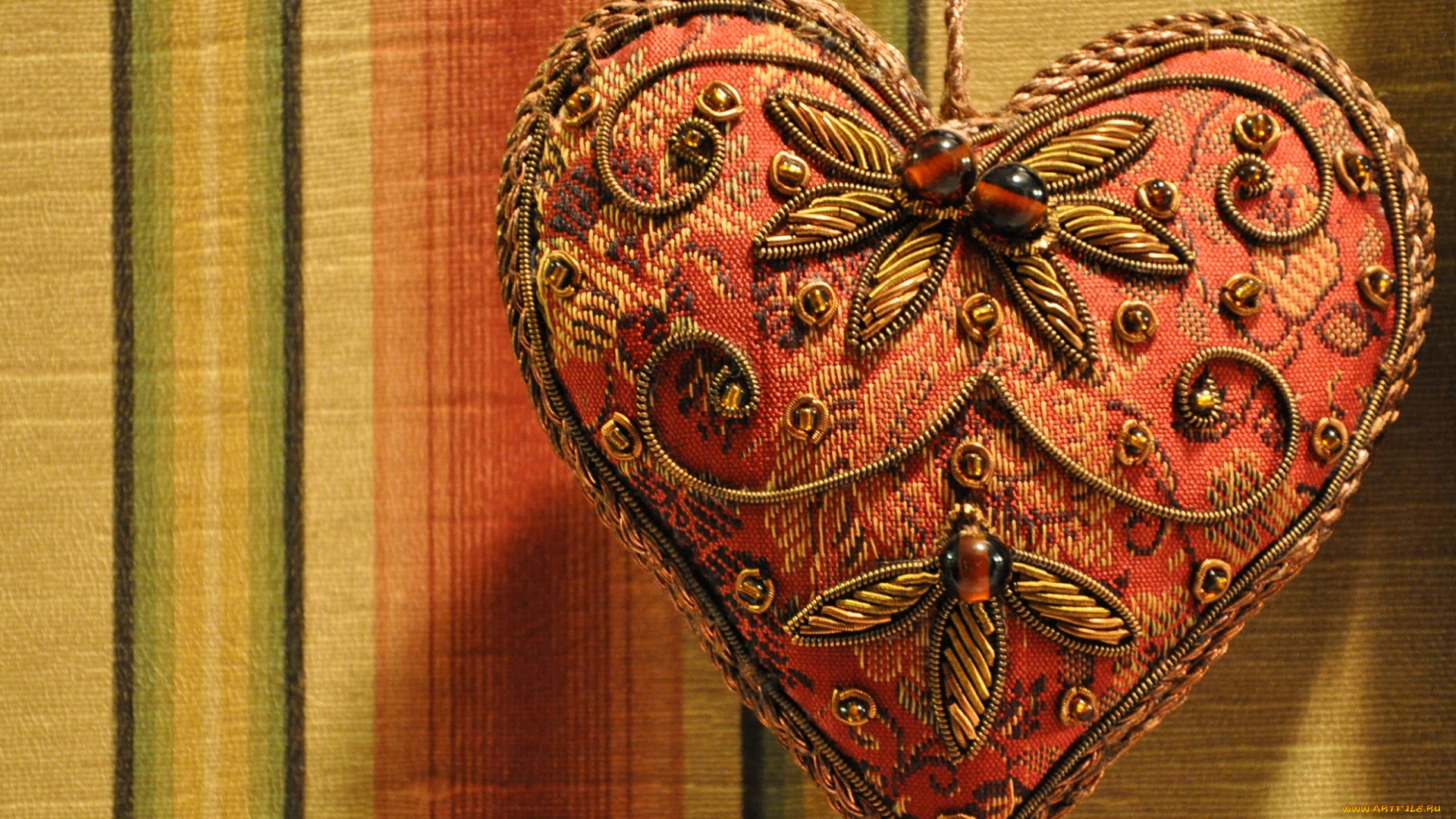 разное, ремесла, , поделки, , рукоделие, сердце, бусинки, золотая, тесьма