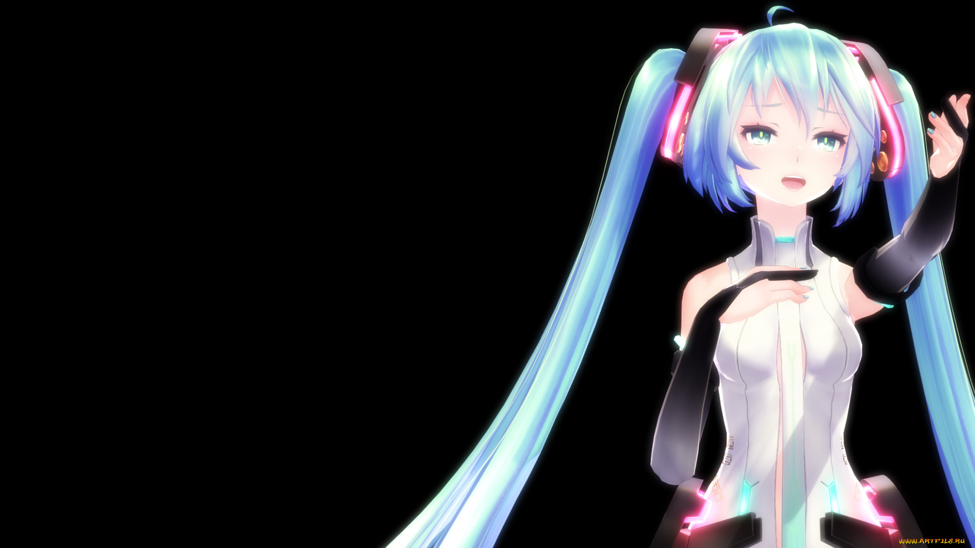 vocaloid, аниме, hatsune, miku, девушка, append, арт, вокалоид