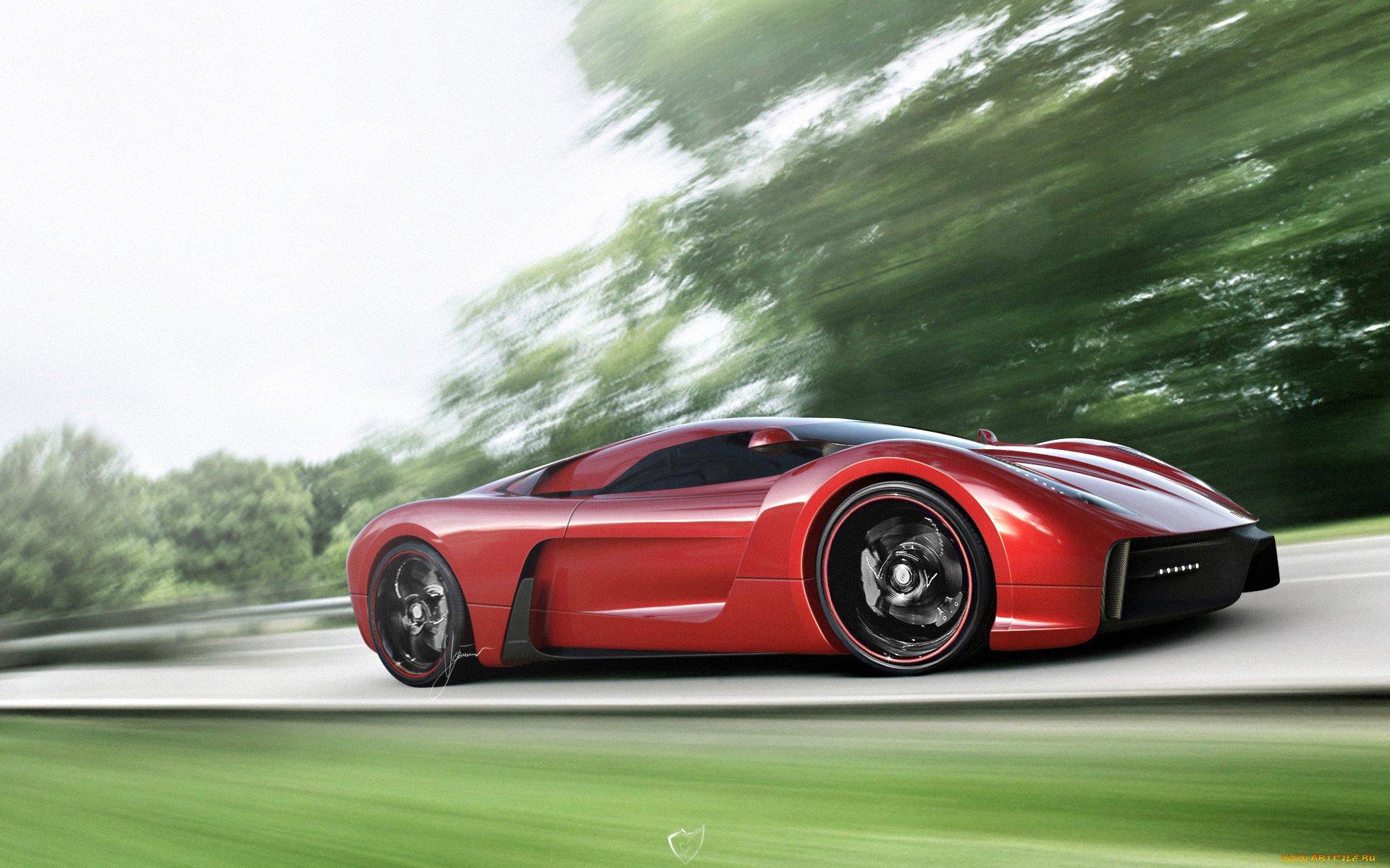 автомобили, 3д, ferrari