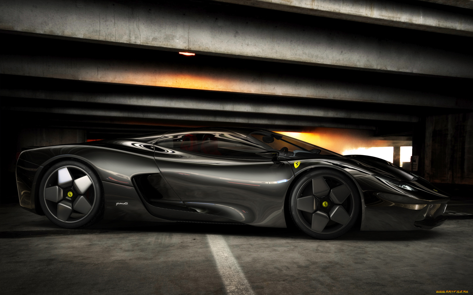 автомобили, 3д, ferrari