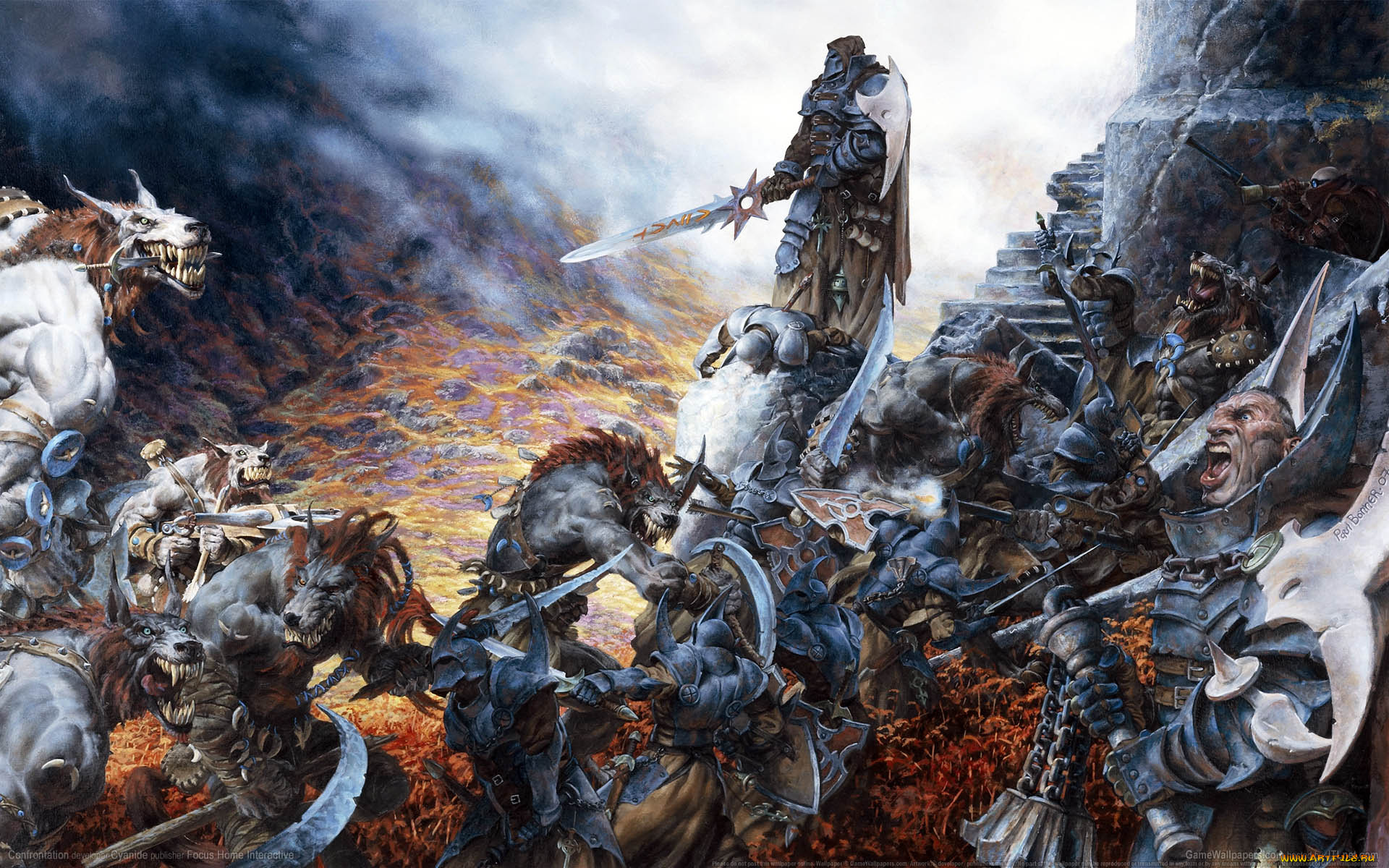 confrontation, видео, игры, чудовища, монстры, сражение