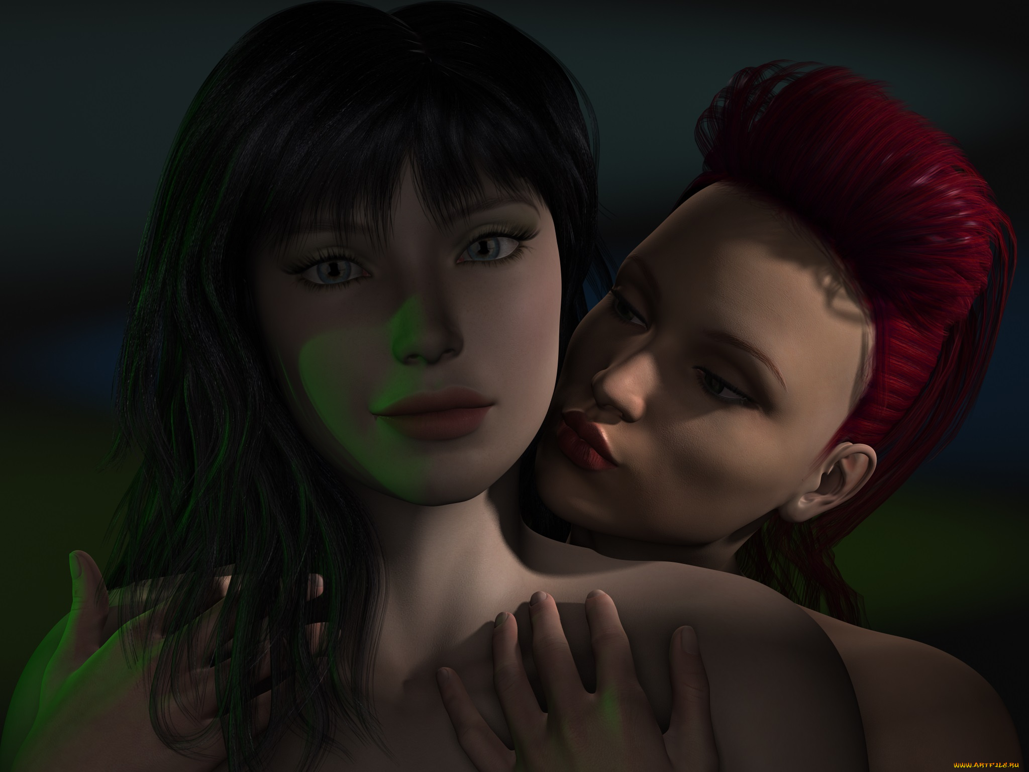 3д, графика, portraits, , портрет, девушки