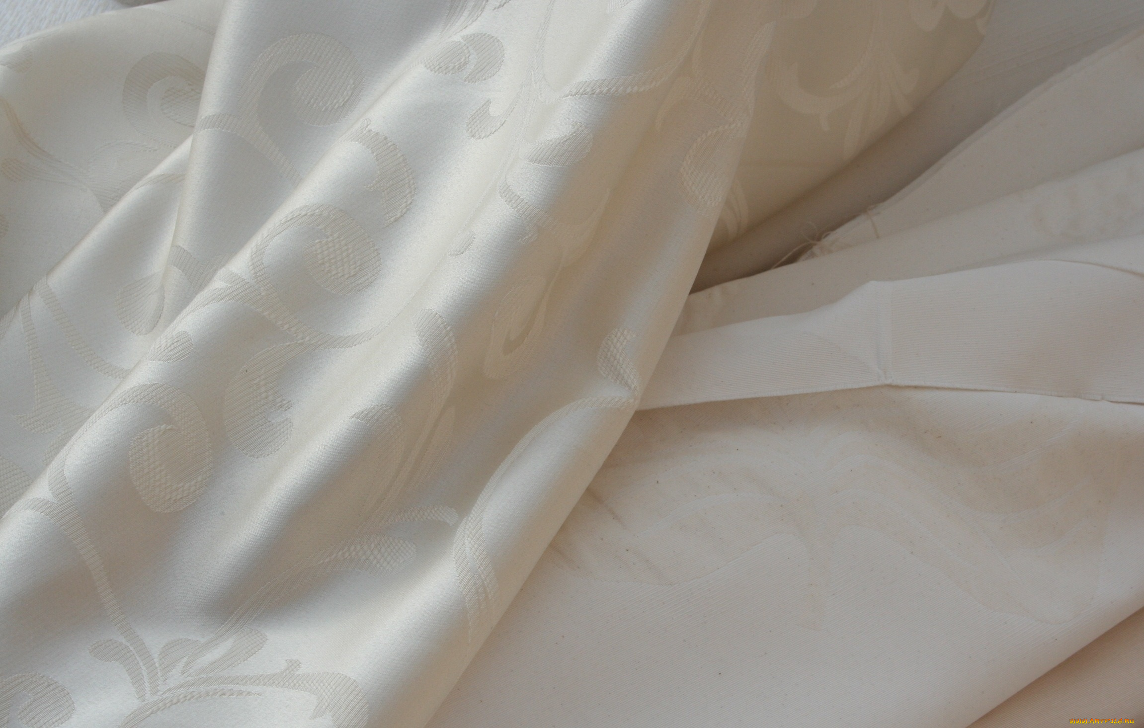 разное, текстуры, узоры, складки, светлая, ткань