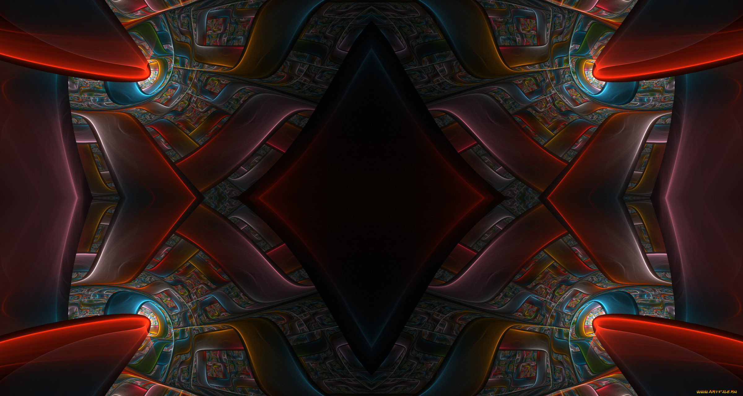 3д, графика, fractal, , фракталы, узор, цвета, фон