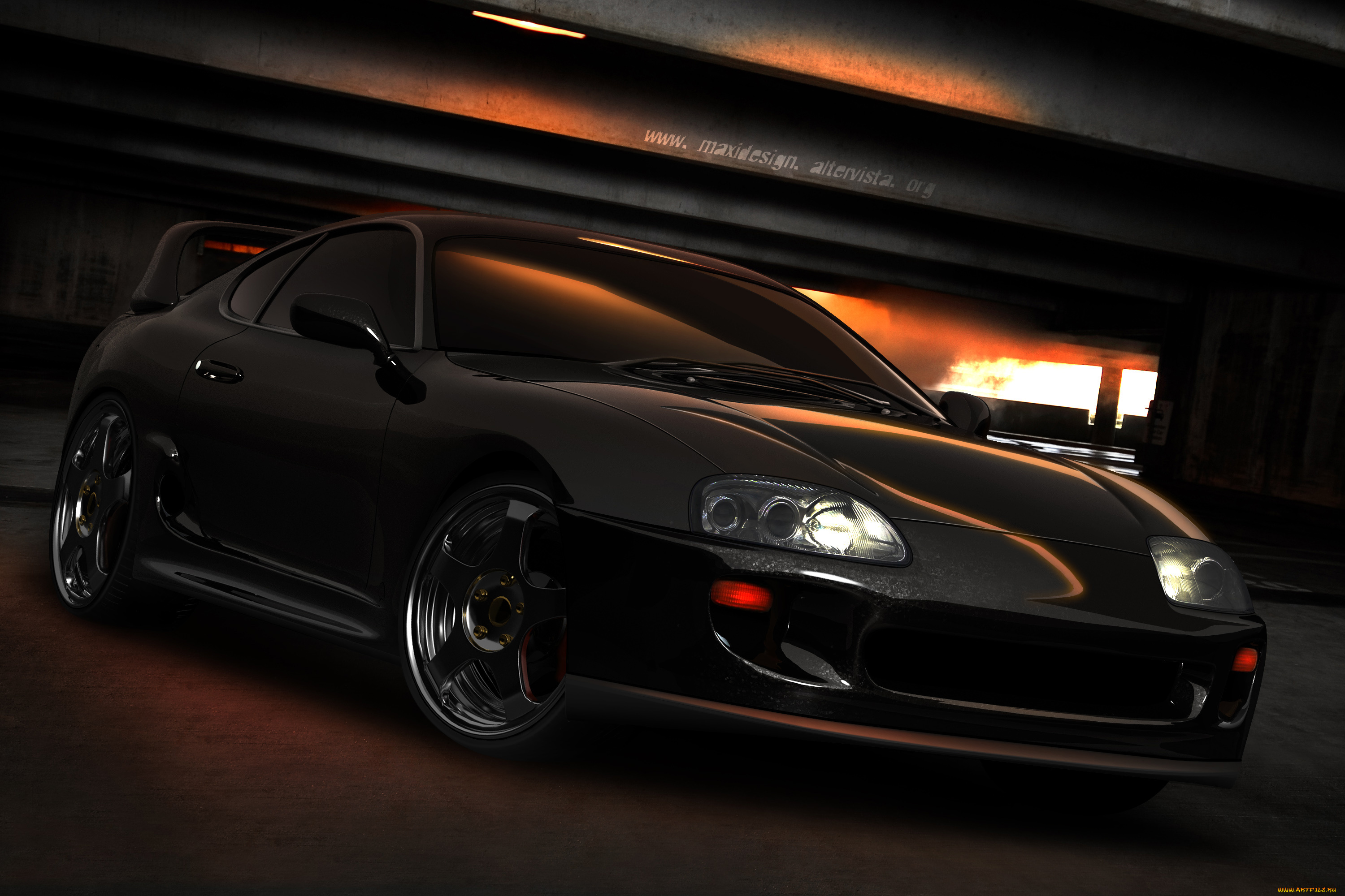 автомобили, 3д, toyota