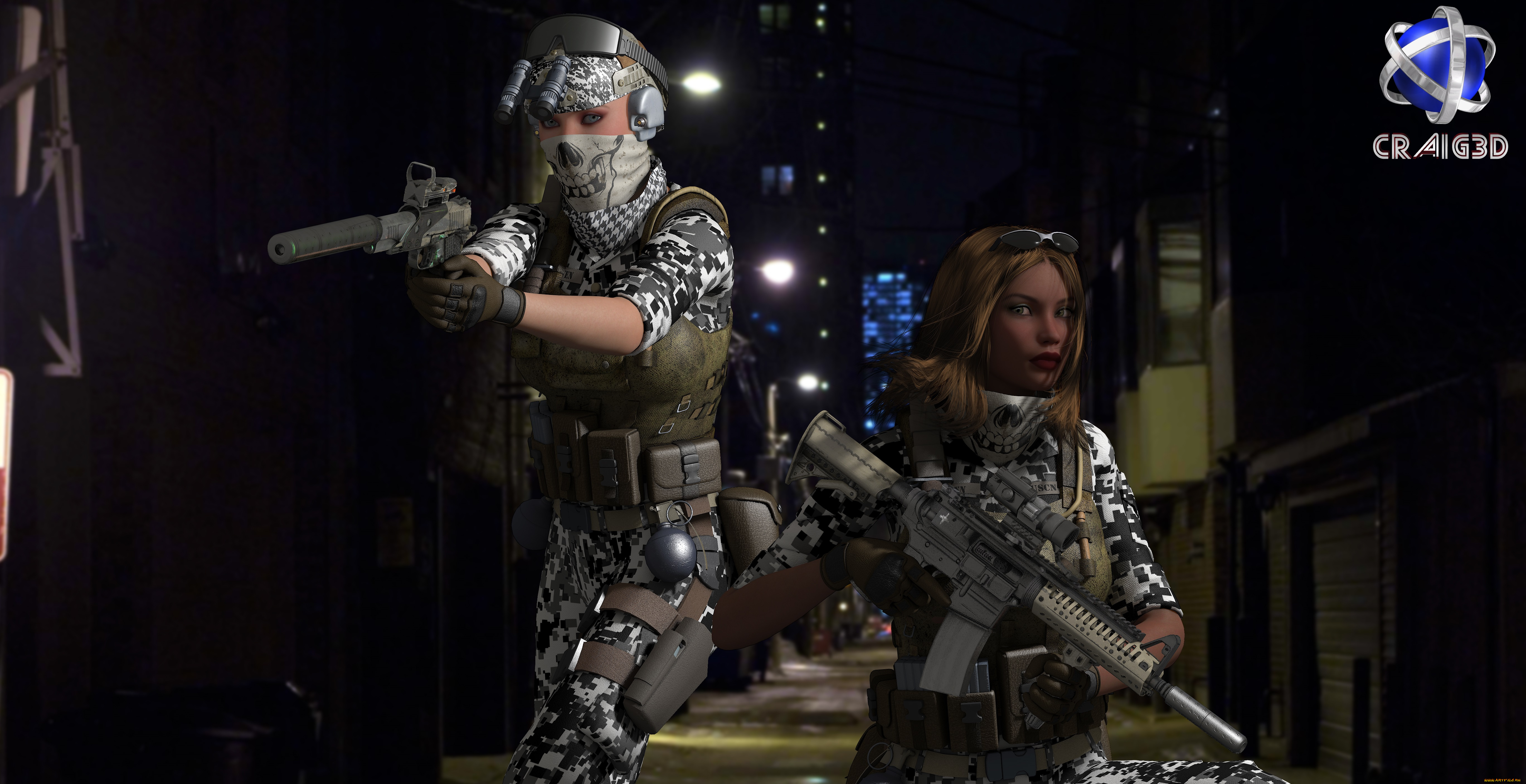 3д, графика, fantasy, , фантазия, оружие, девушки