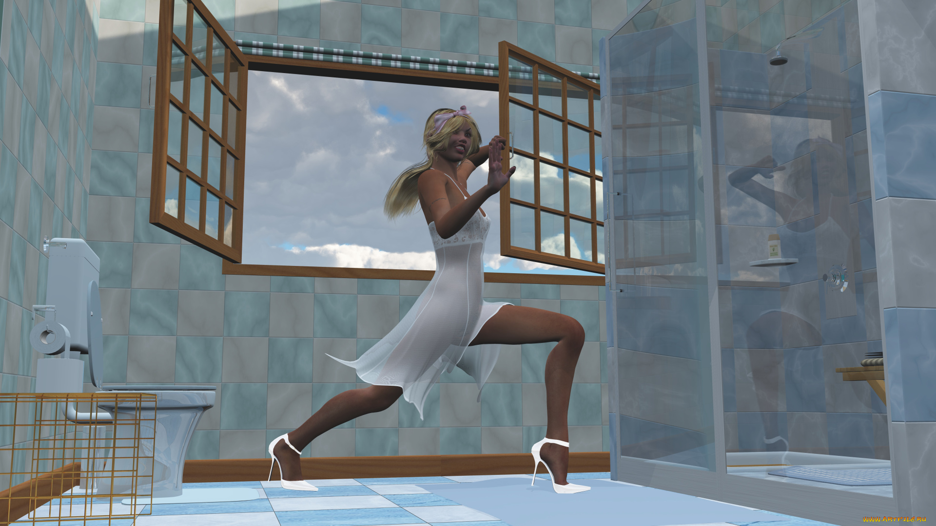 3д, графика, люди, , people, фон, взгляд, девушка