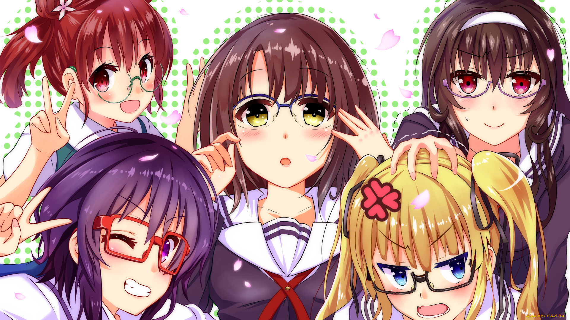 аниме, saenai, heroine, no, sodatekata, artist, hyoudou, michiru, очки, hashima, izumi, saenai, heroine, no, sodatekata, sawamura, spencer, eriri, kasumigaoka, utaha, katou, megumi, tagme, девушки, арт