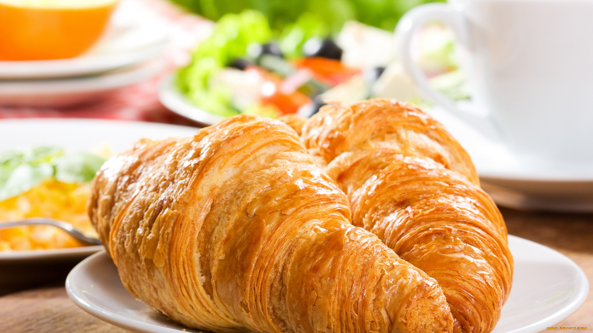 еда, хлеб, , выпечка, круассаны