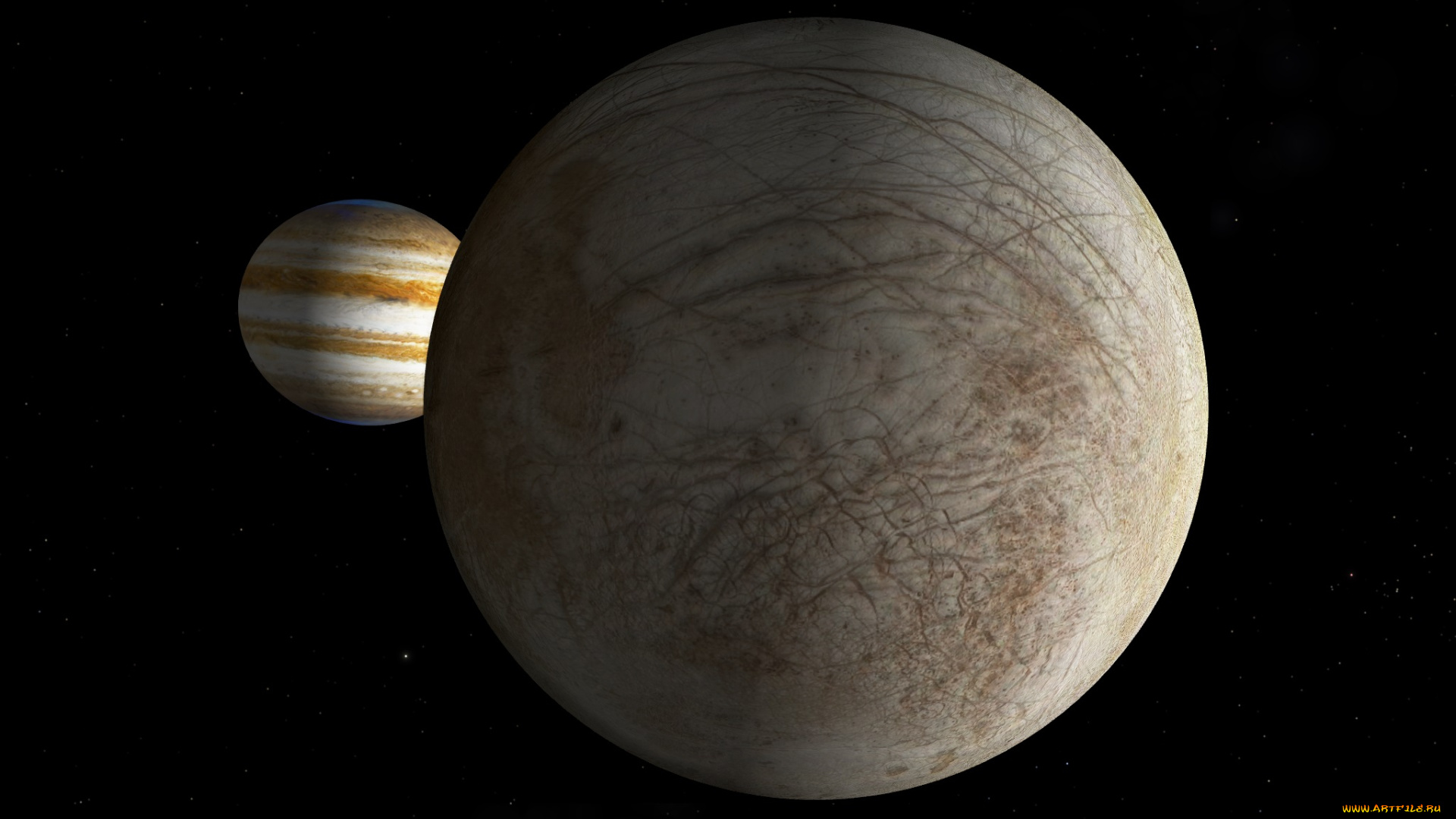 космос, арт, вселенная, планеты