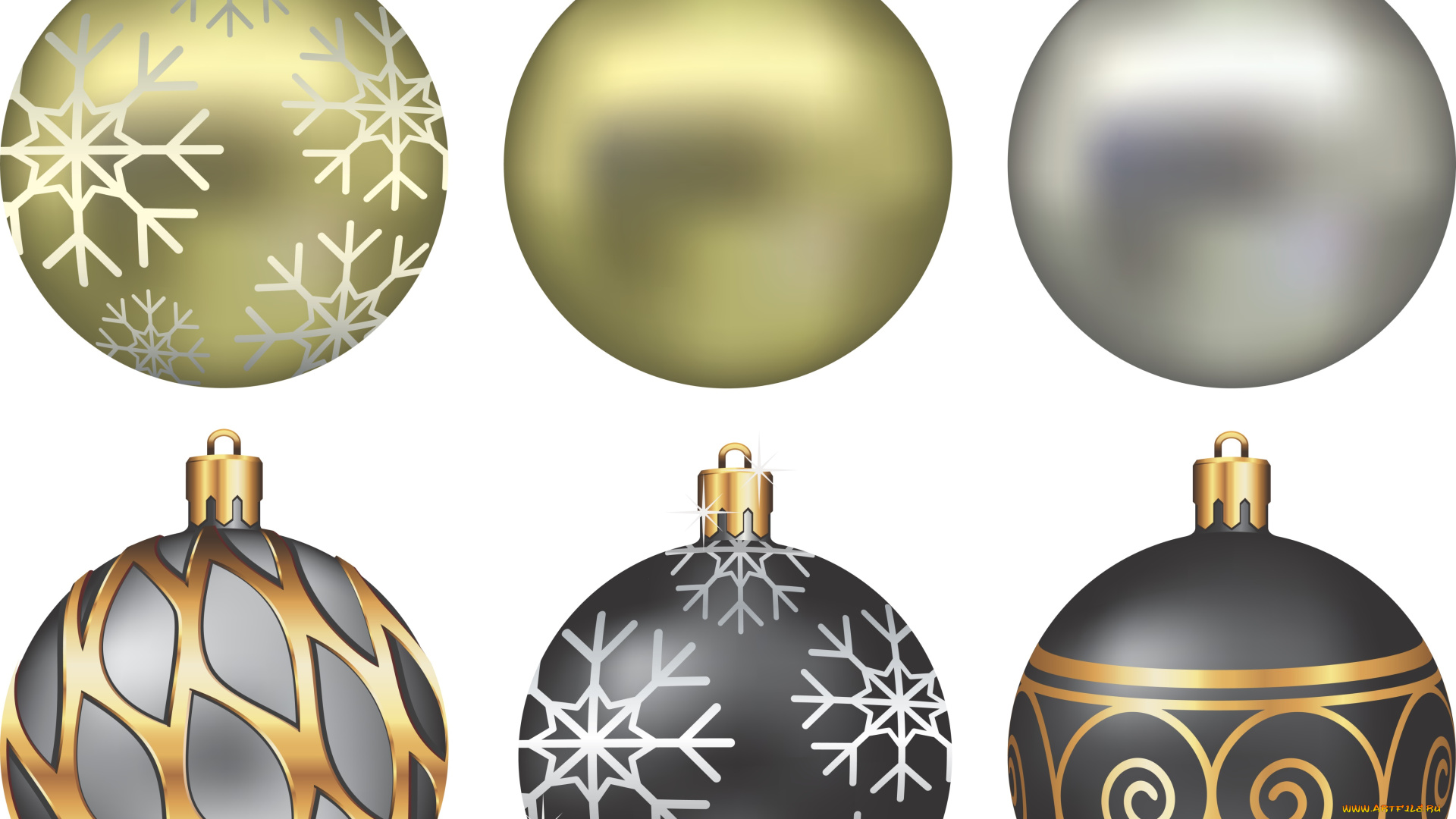 праздничные, векторная, графика, , новый, год, фон, шары