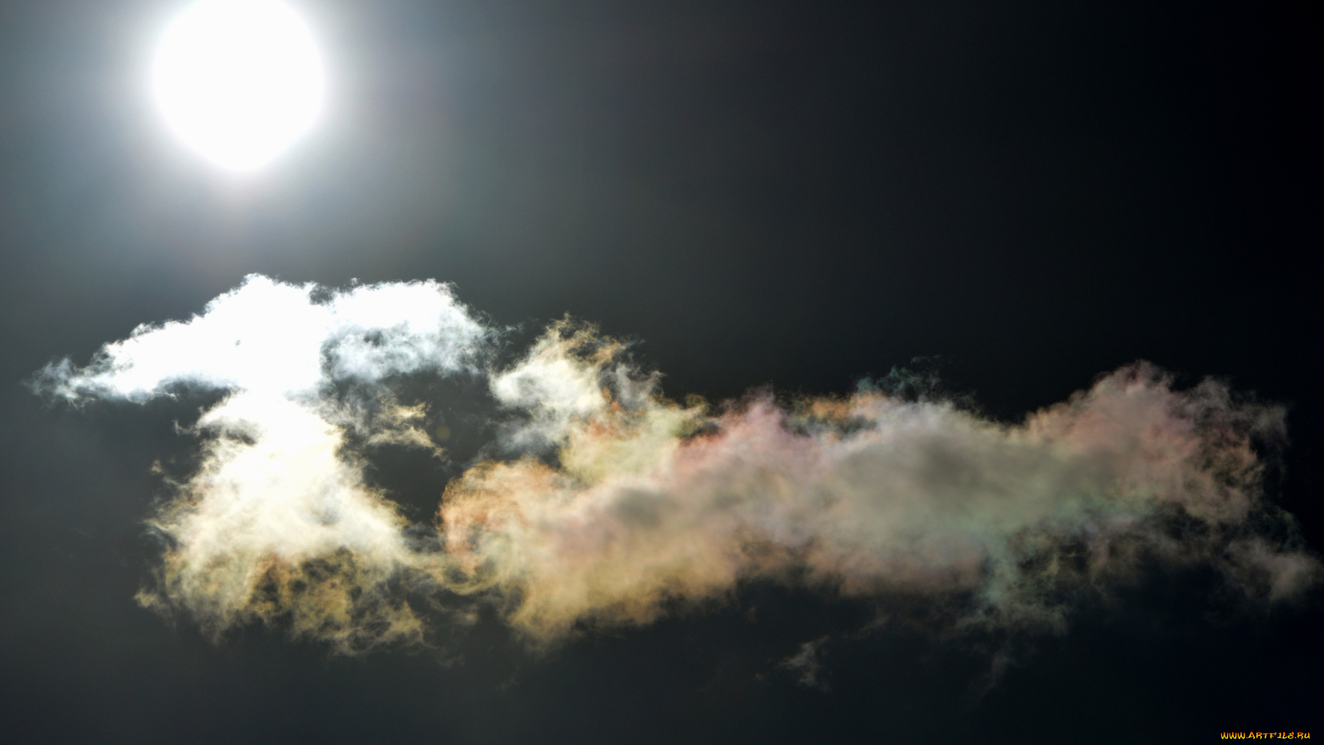 природа, облака, солнце, небо