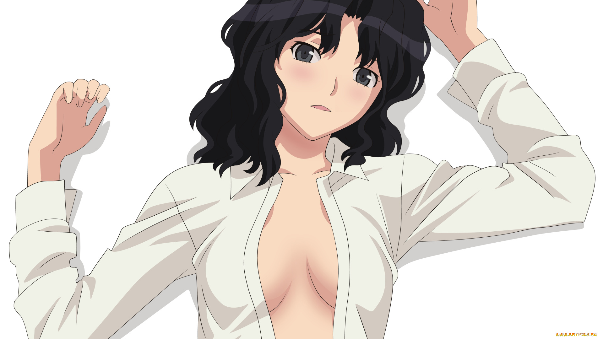 разное, арты, фон, взгляд, девушка