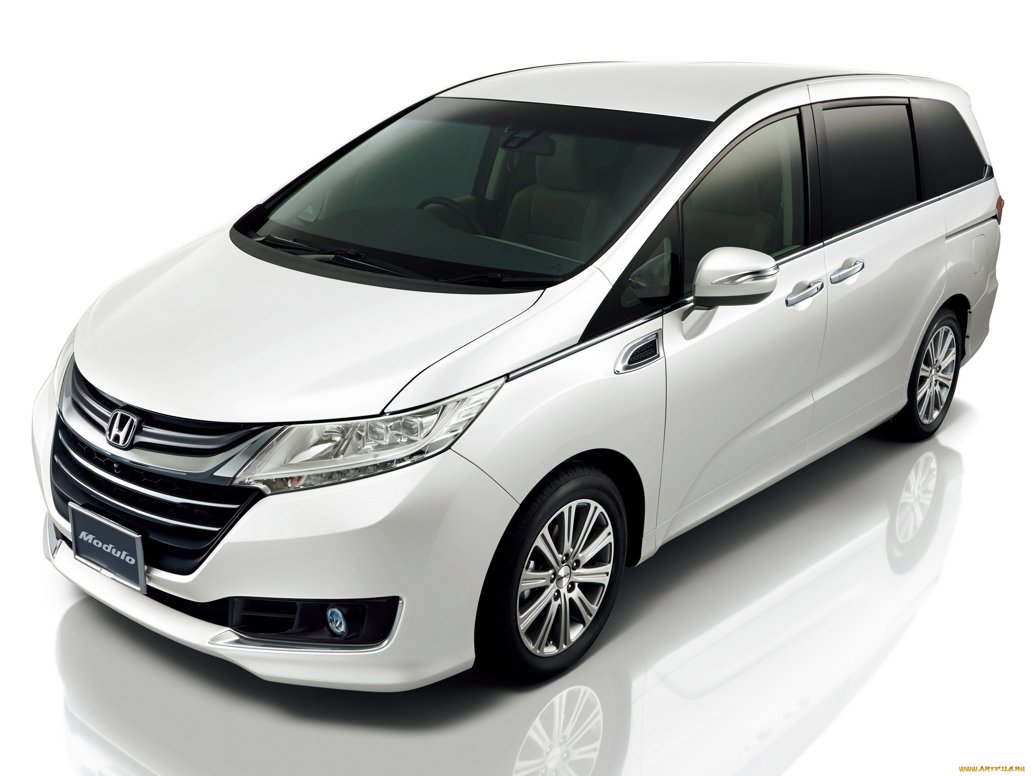 автомобили, honda, odyssey, modulo, 2013г, светлый