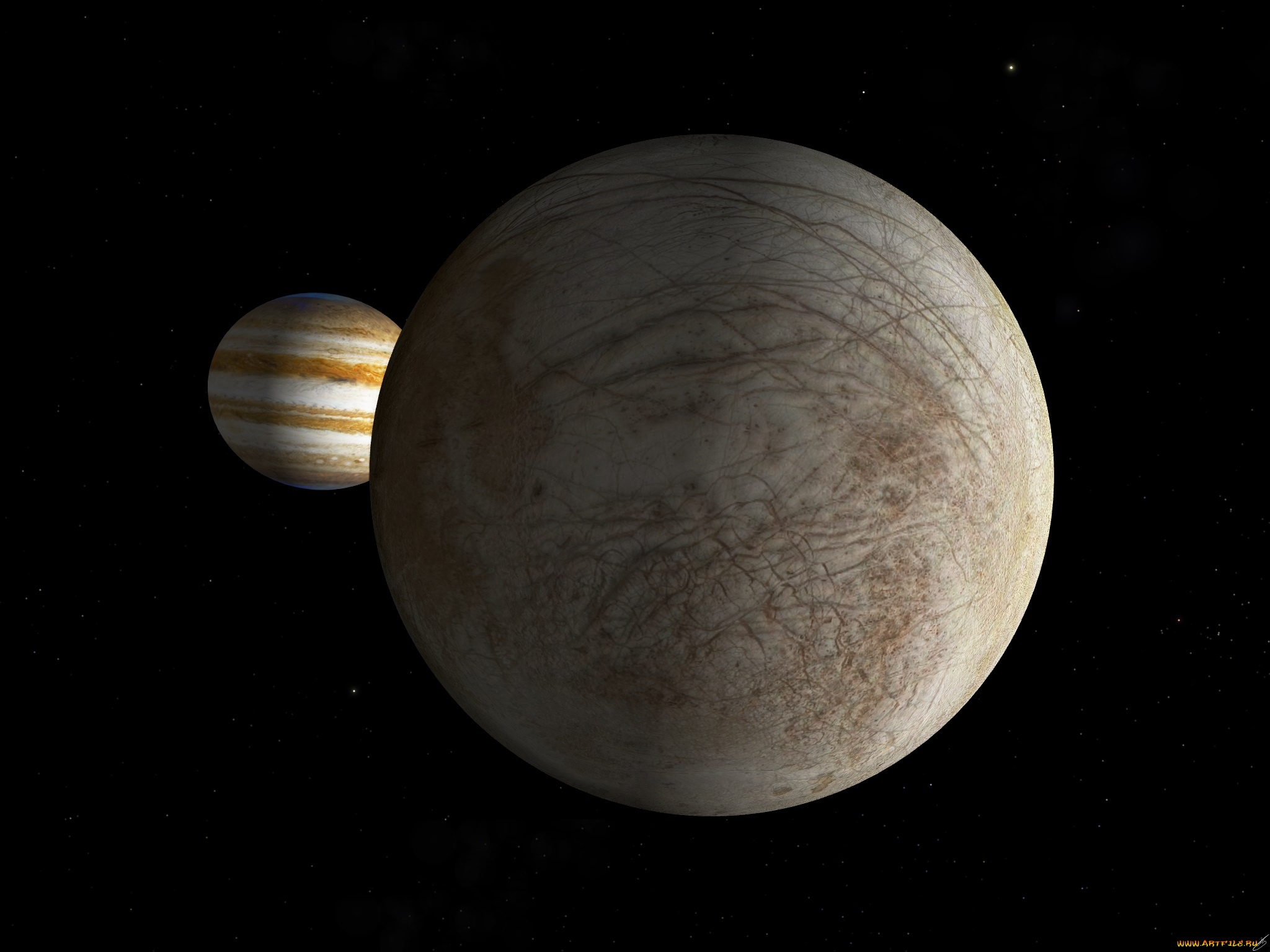 космос, арт, вселенная, планеты