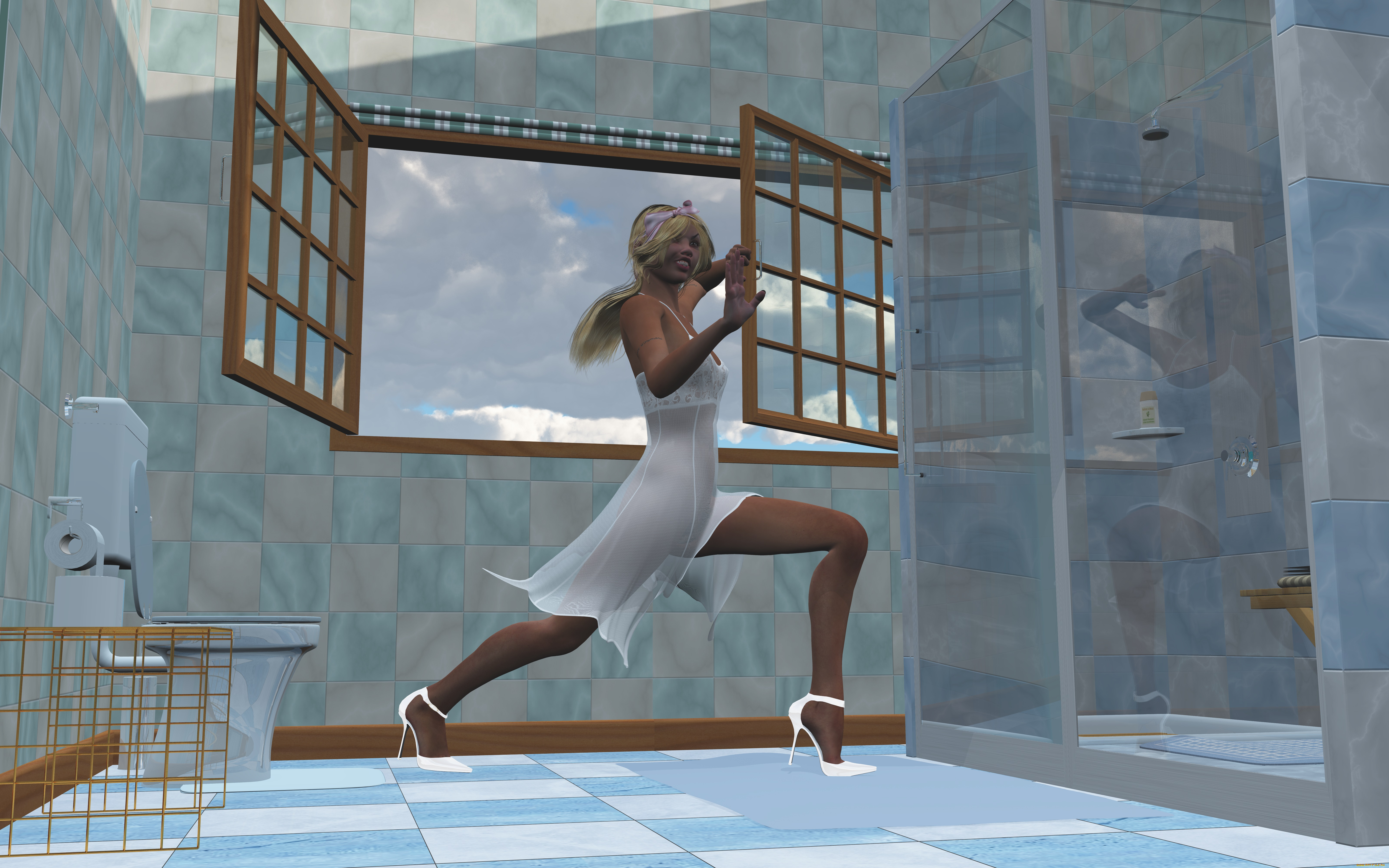 3д, графика, люди, , people, фон, взгляд, девушка