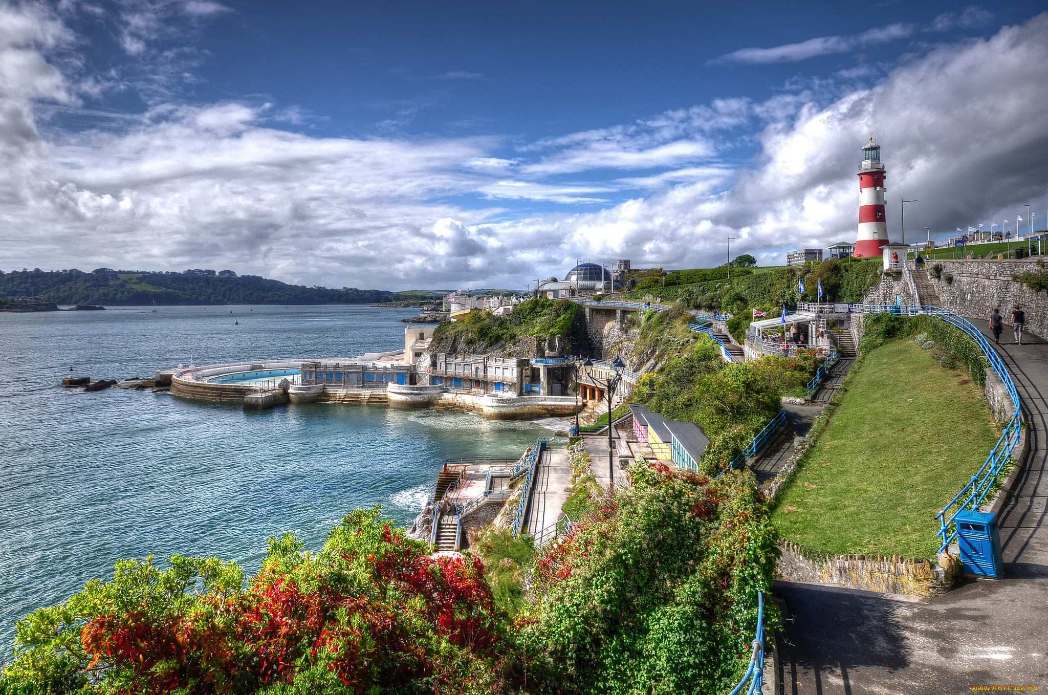 природа, маяки, побережье, маяк