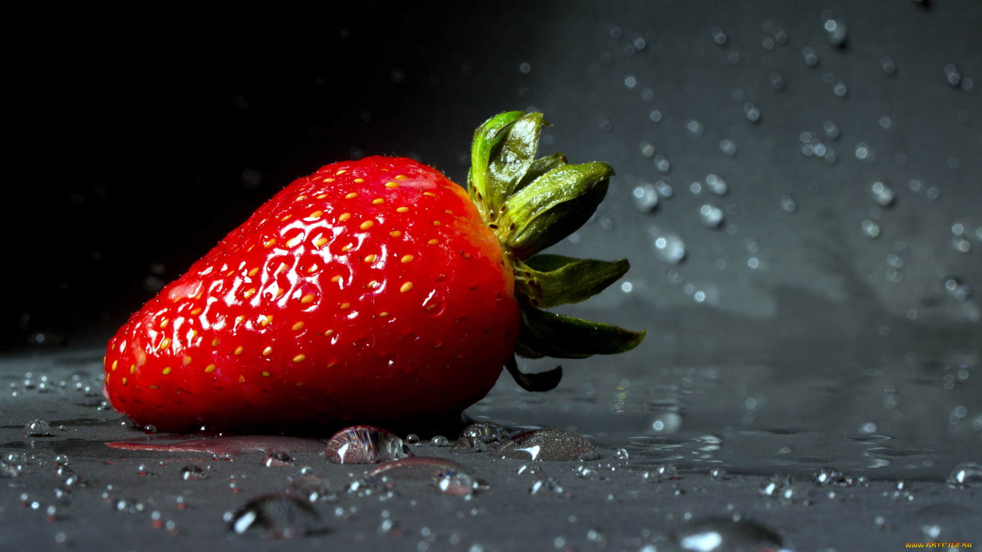 еда, клубника, , земляника, капли