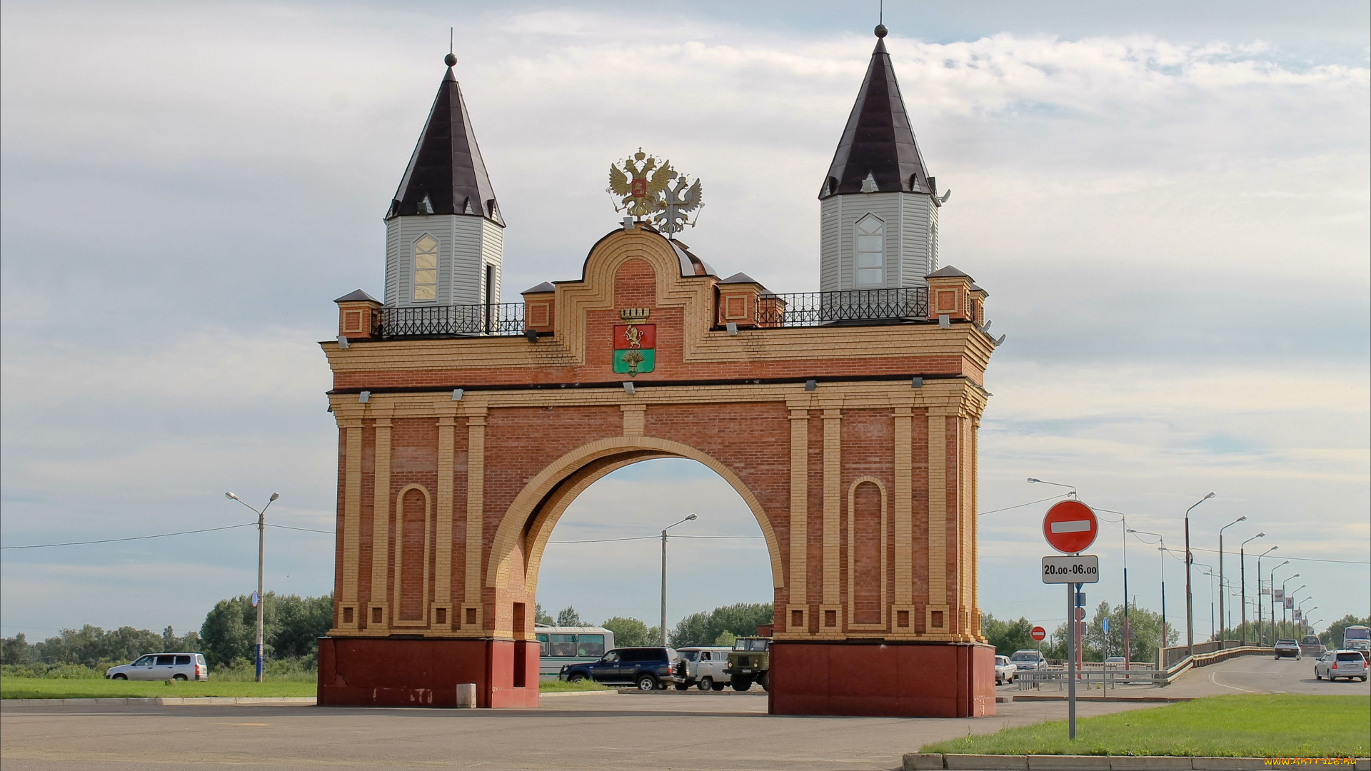 канск, города, -, исторические, , архитектурные, памятники, арка