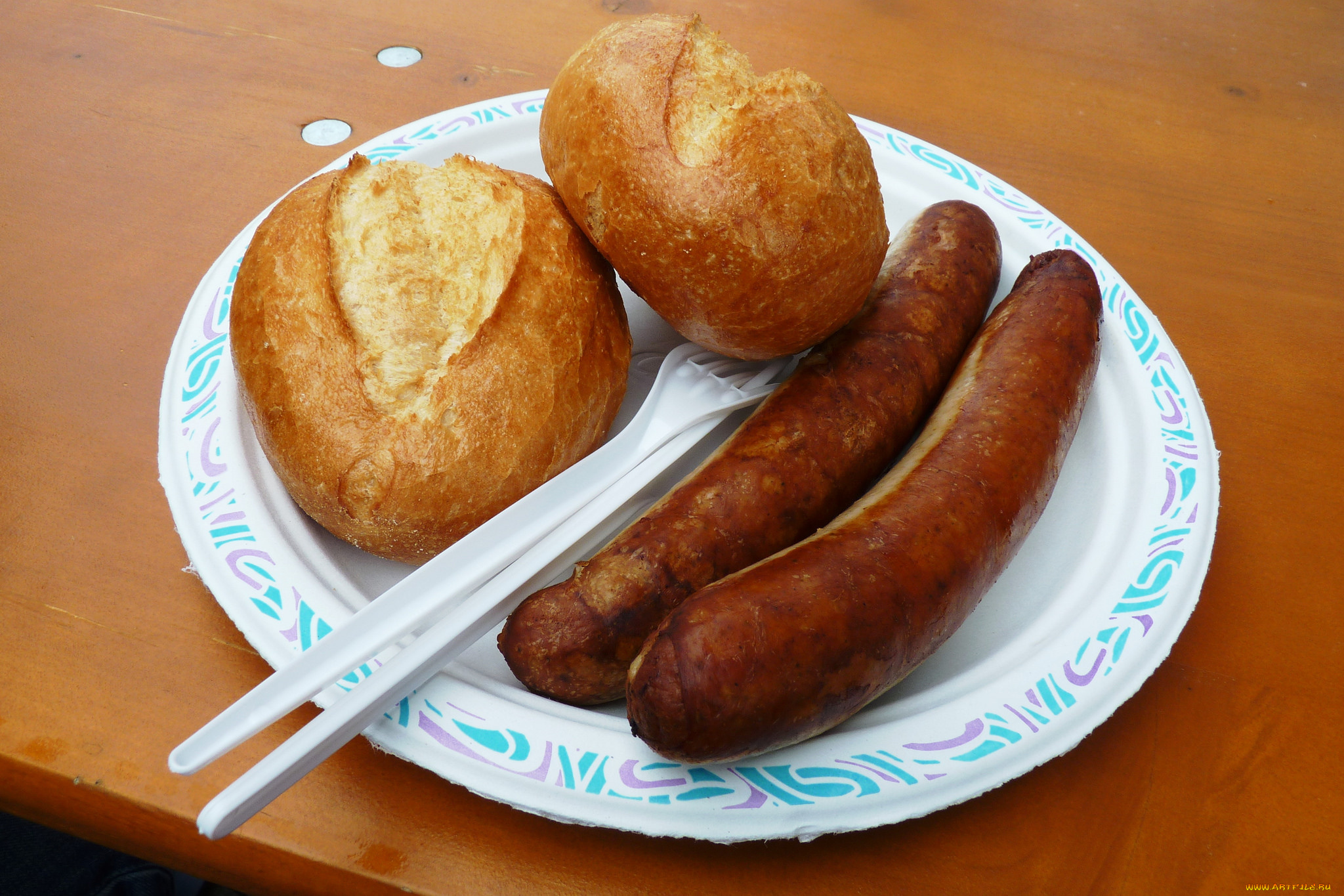 еда, колбасные, изделия, хлеб, колбаски