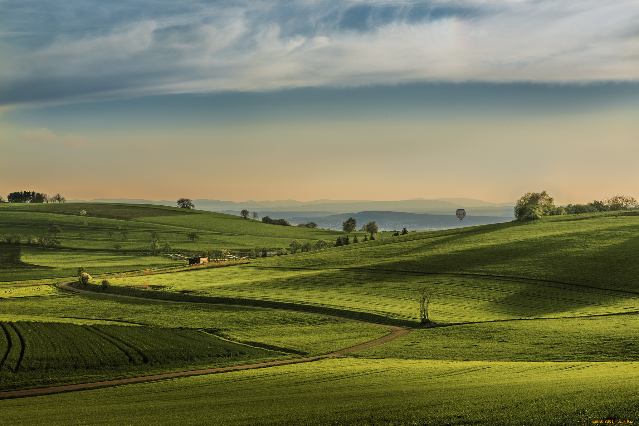 природа, пустыни, поля, холмы