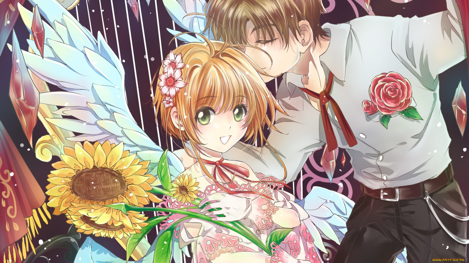 аниме, card, captor, sakura, двое