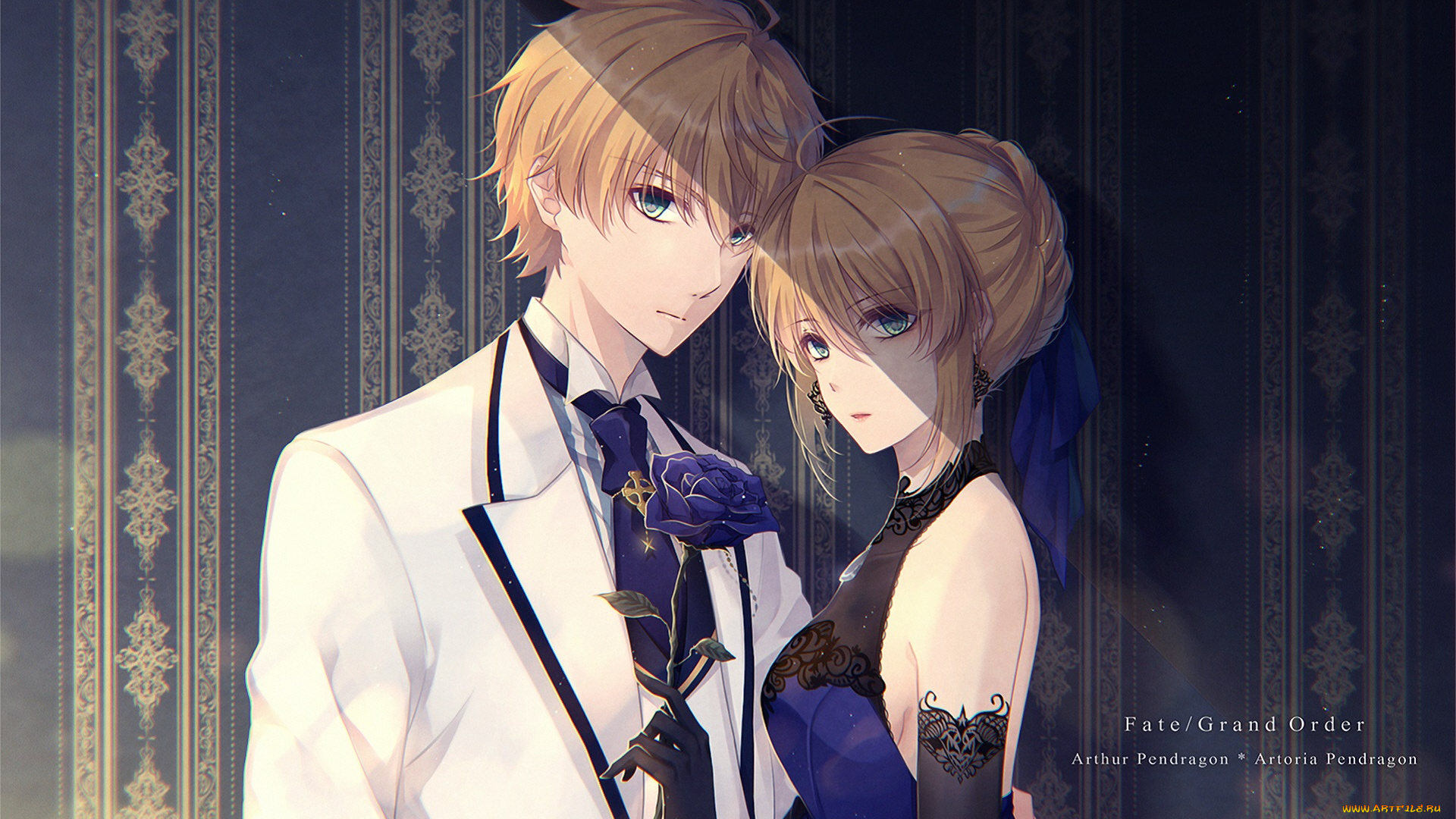 аниме, fate, stay, night, двое