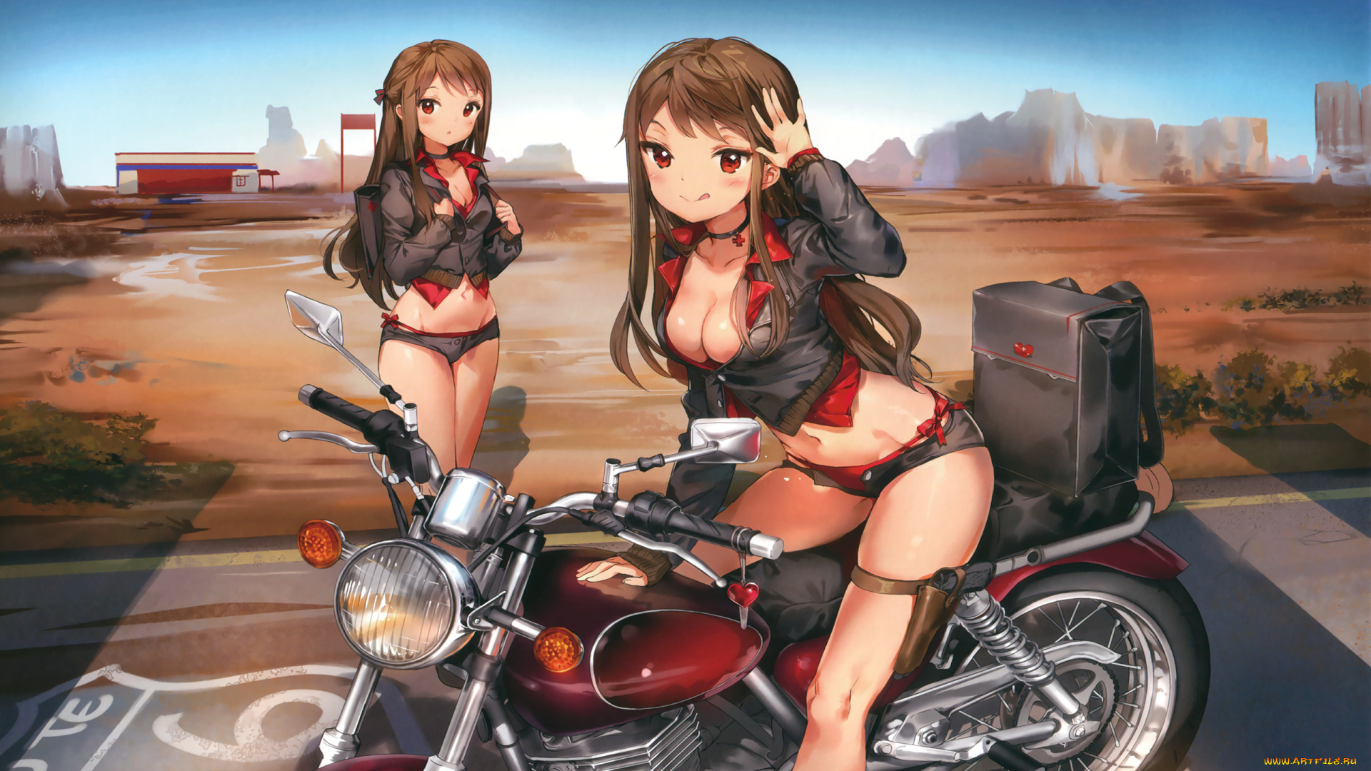 аниме, оружие, , техника, , технологии, фон, взгляд, девушки