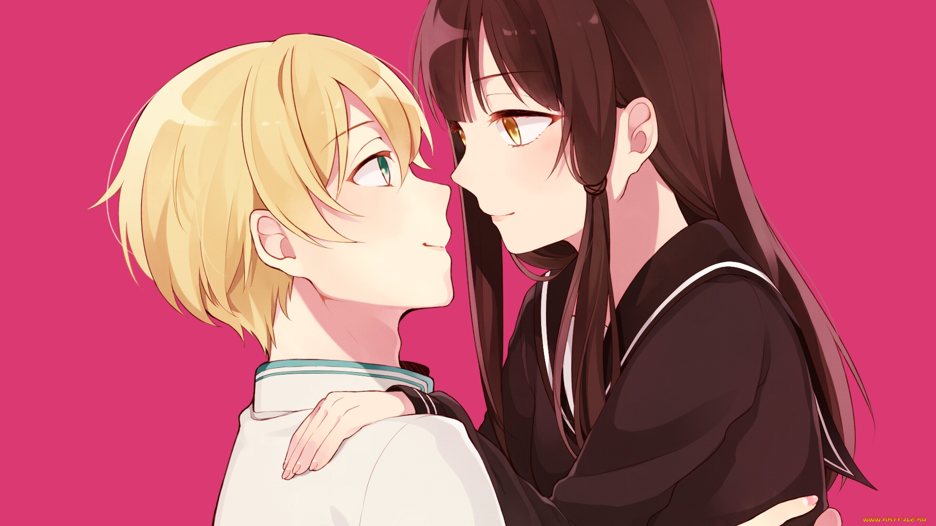 аниме, unknown, , другое, , фон, взгляд, девушка